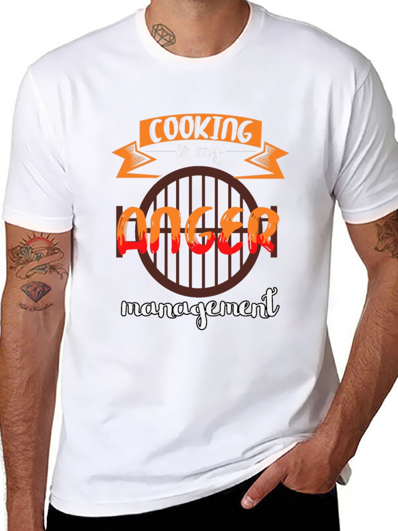 Cooking is my Anger Management T-Shirt BBQ Cookout