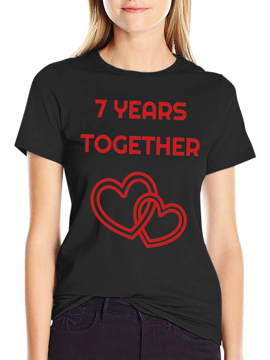 7 Years Together Anniversary T-Shirt