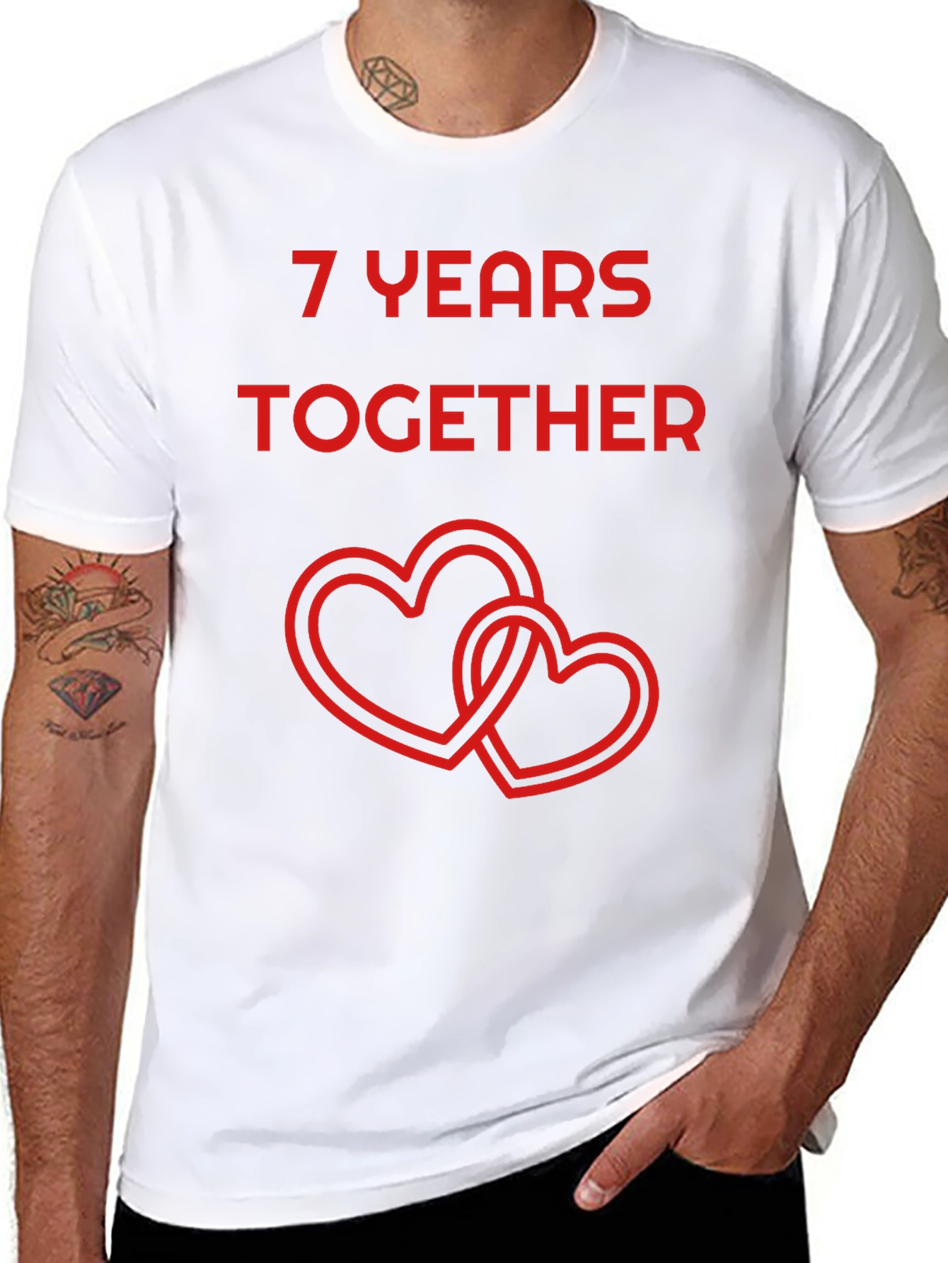 7 Years Together Anniversary T-Shirt