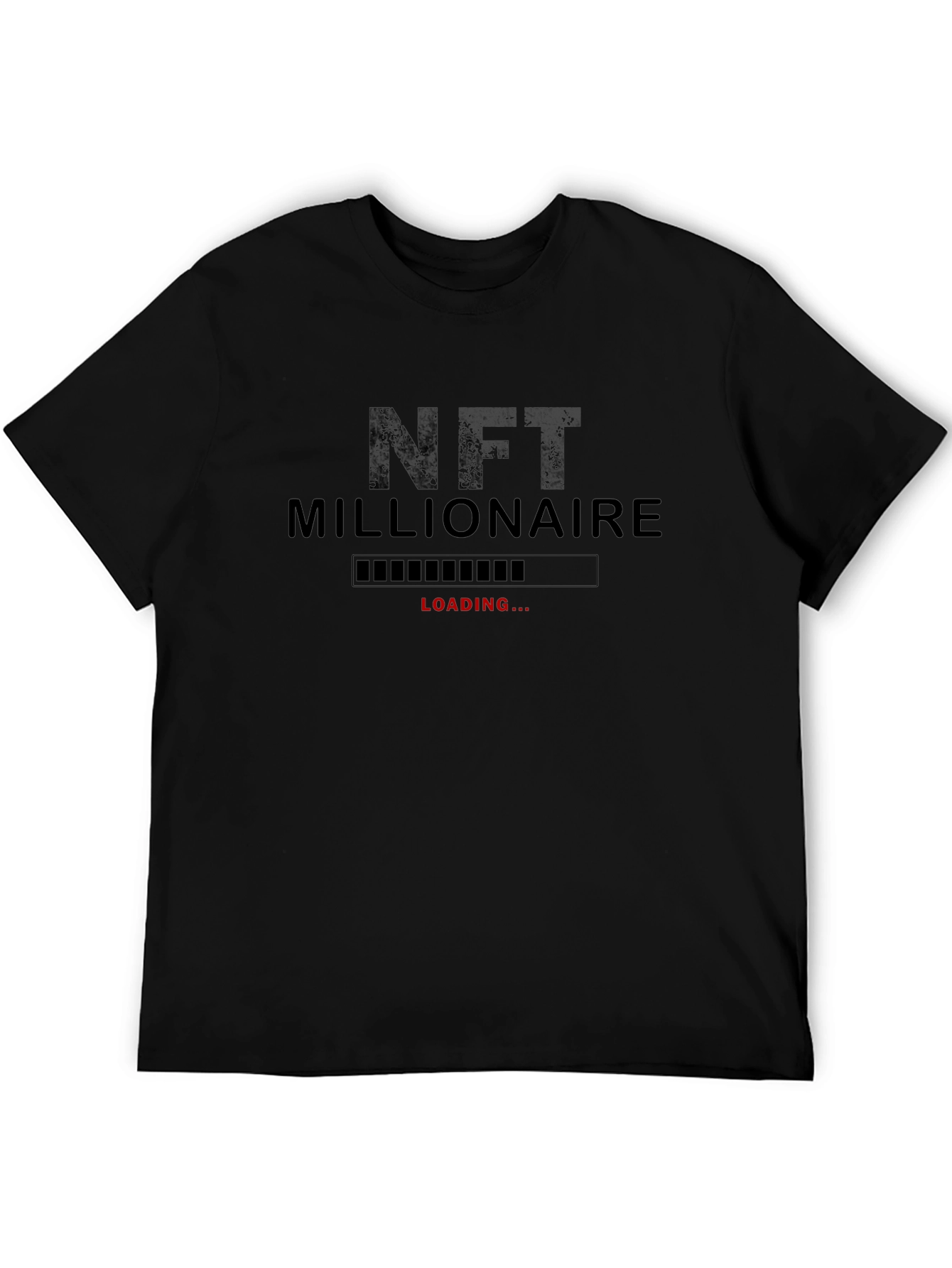 NFT Millionaire Loading Black T-Shirt