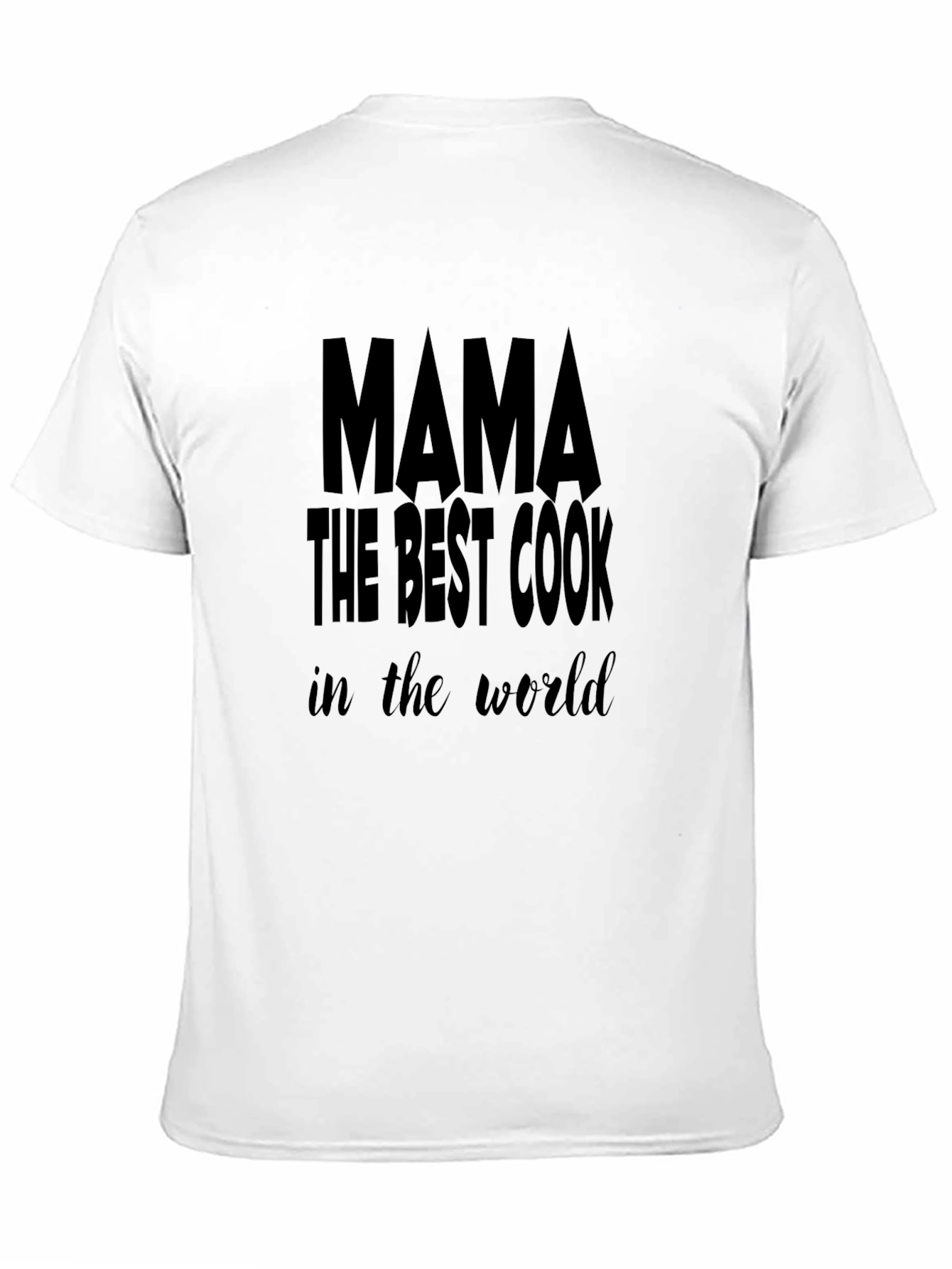 Mama Best Cook T-Shirt - Black Cotton Graphic Tee