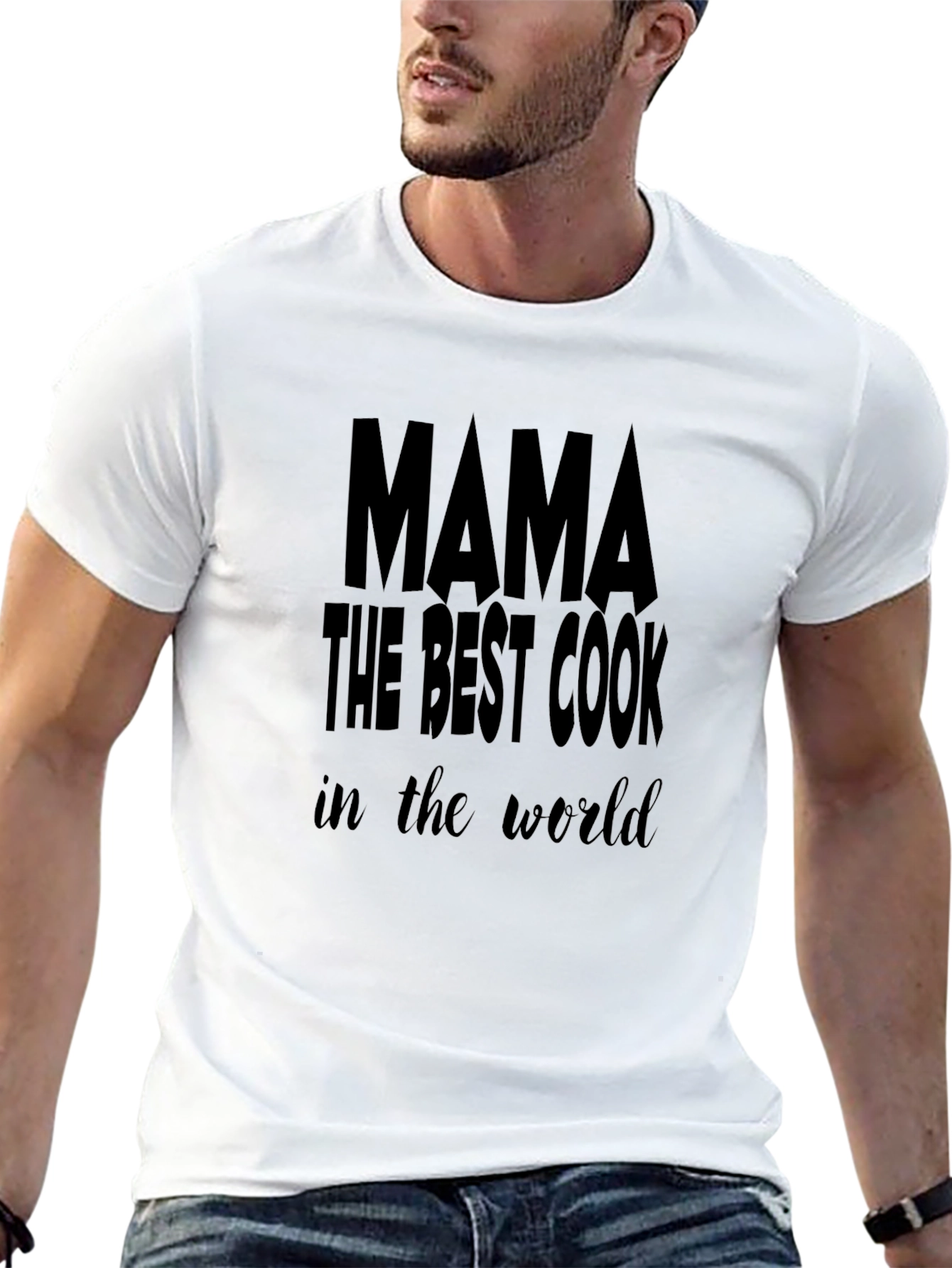 Mama Best Cook T-Shirt - Black Cotton Graphic Tee