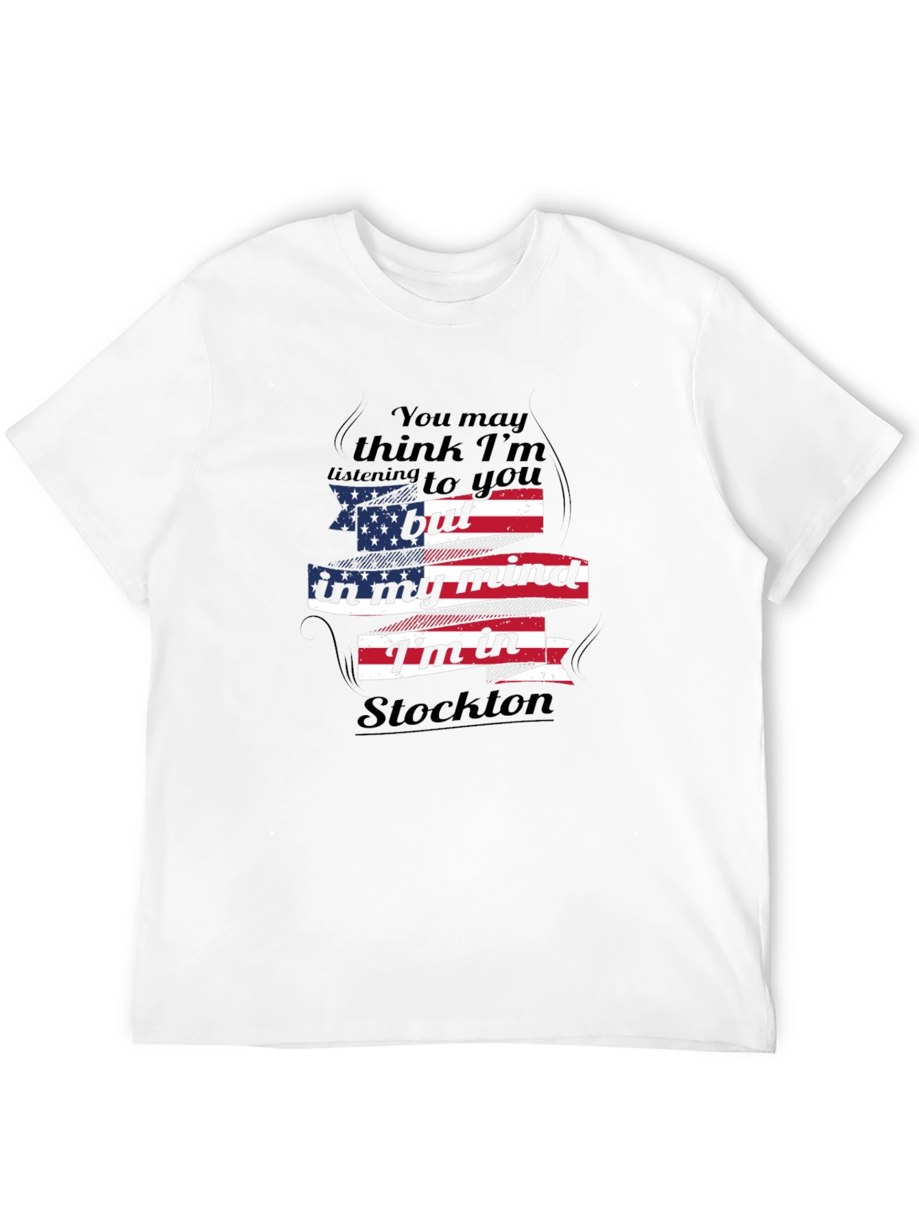Stockton Mind T-Shirt - Patriotic USA Flag Design