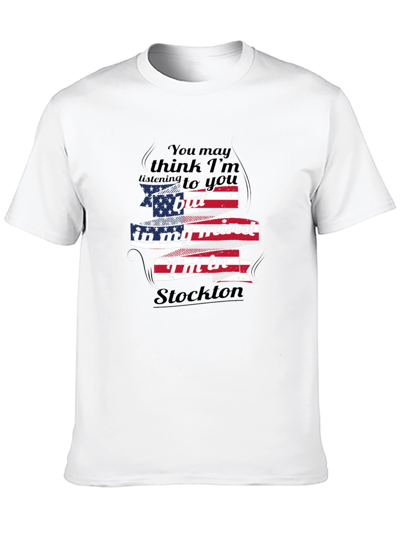 Stockton Mind T-Shirt - Patriotic USA Flag Design