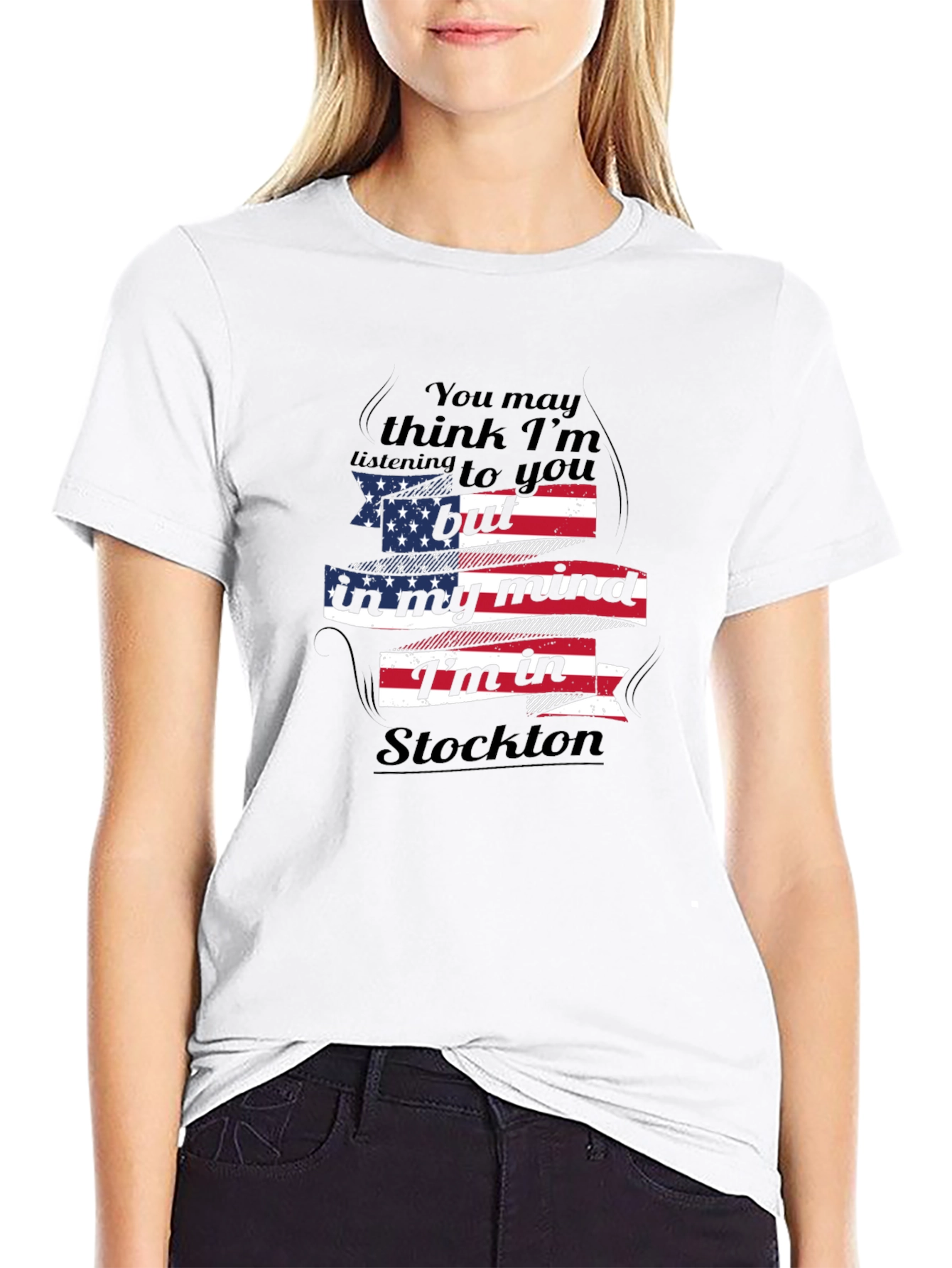 Stockton Mind T-Shirt - Patriotic USA Flag Design
