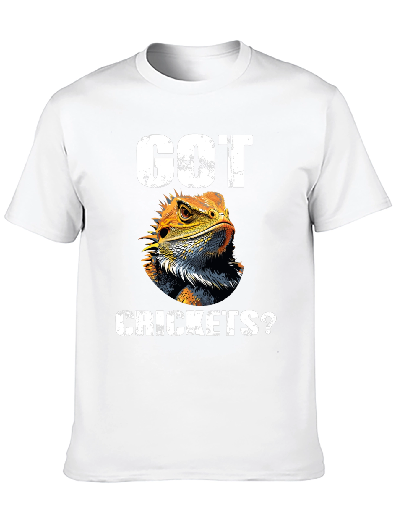 Got Crickets? Lizard Pet Lover Graphic T-Shirt