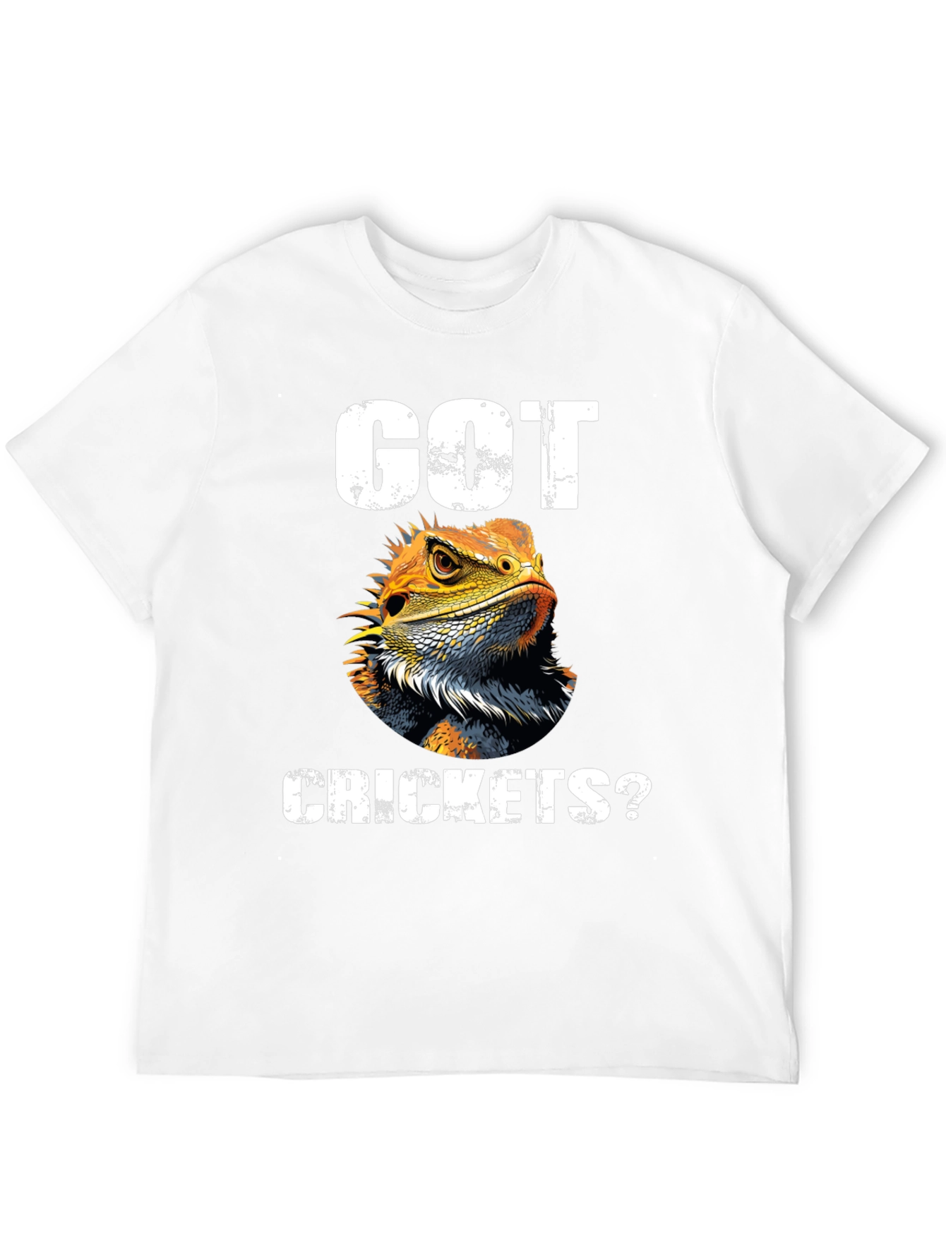 Got Crickets? Lizard Pet Lover Graphic T-Shirt
