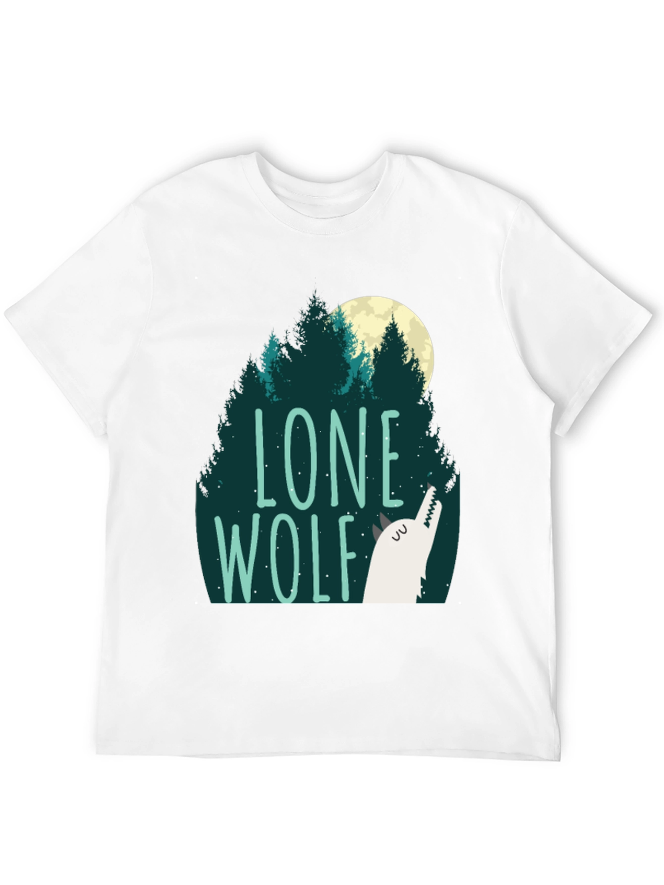 Lone Wolf Graphic Tee - Mens Black T-Shirt