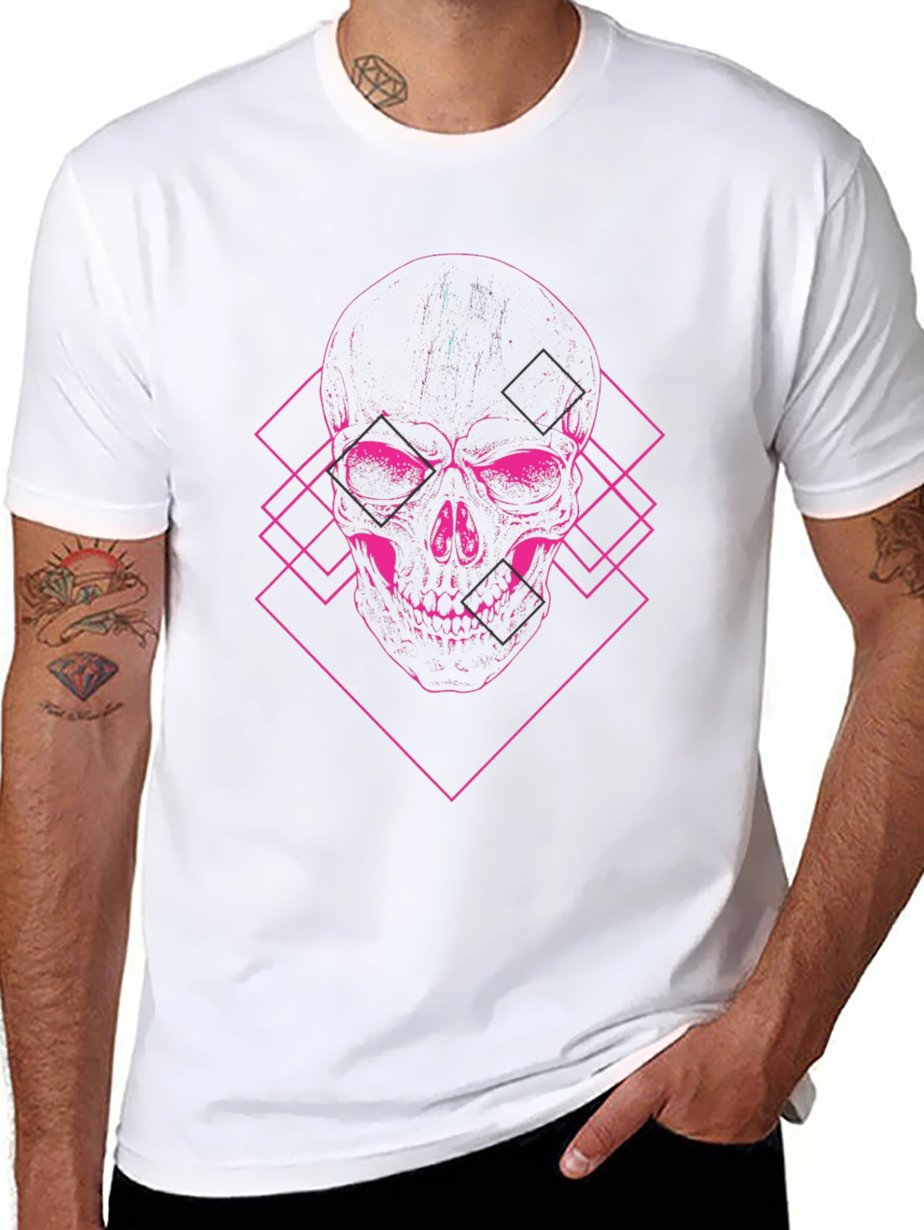 Skull Graphic Tee - Mens Black T-Shirt