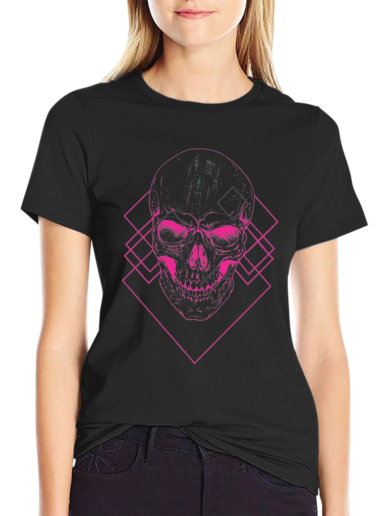 Skull Graphic Tee - Mens Black T-Shirt