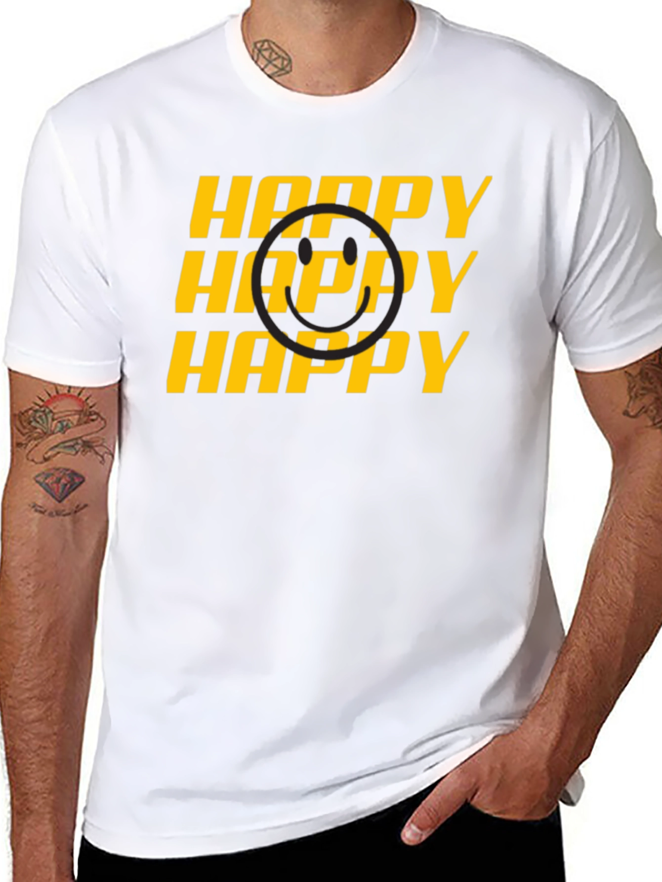 Happy Smiley Face Graphic Tee