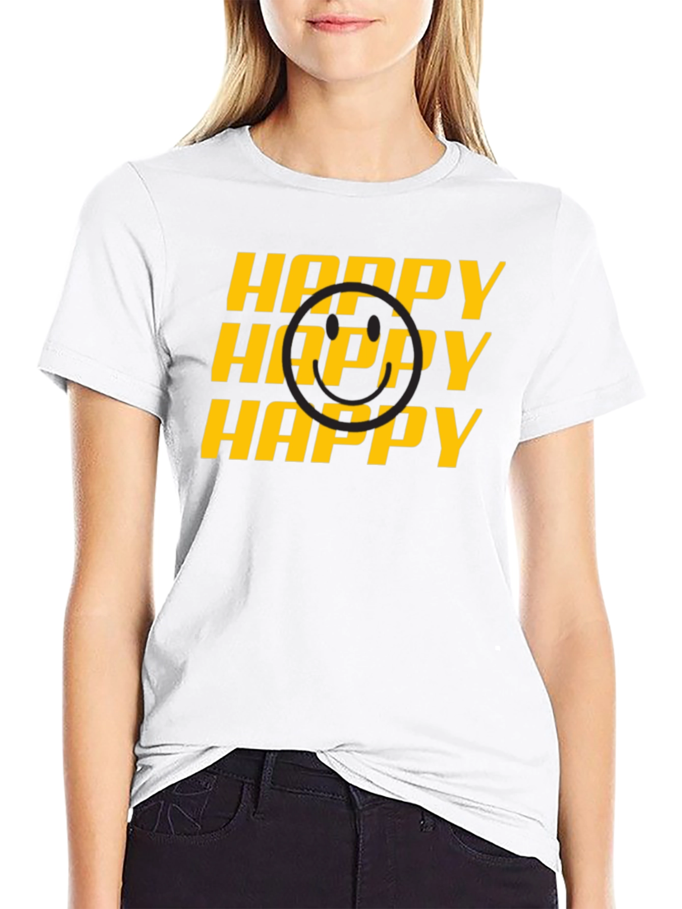 Happy Smiley Face Graphic Tee