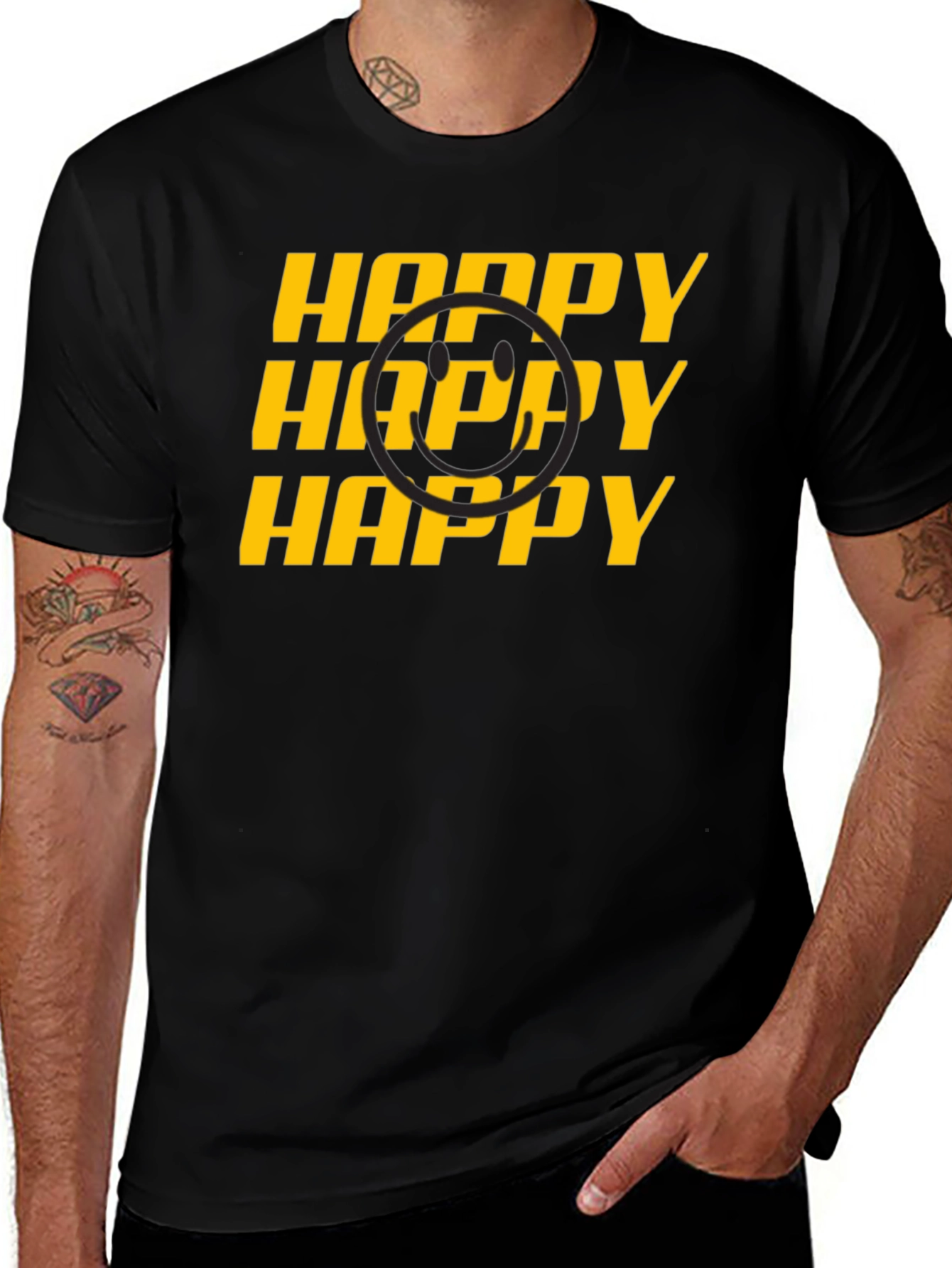 Happy Smiley Face Graphic Tee
