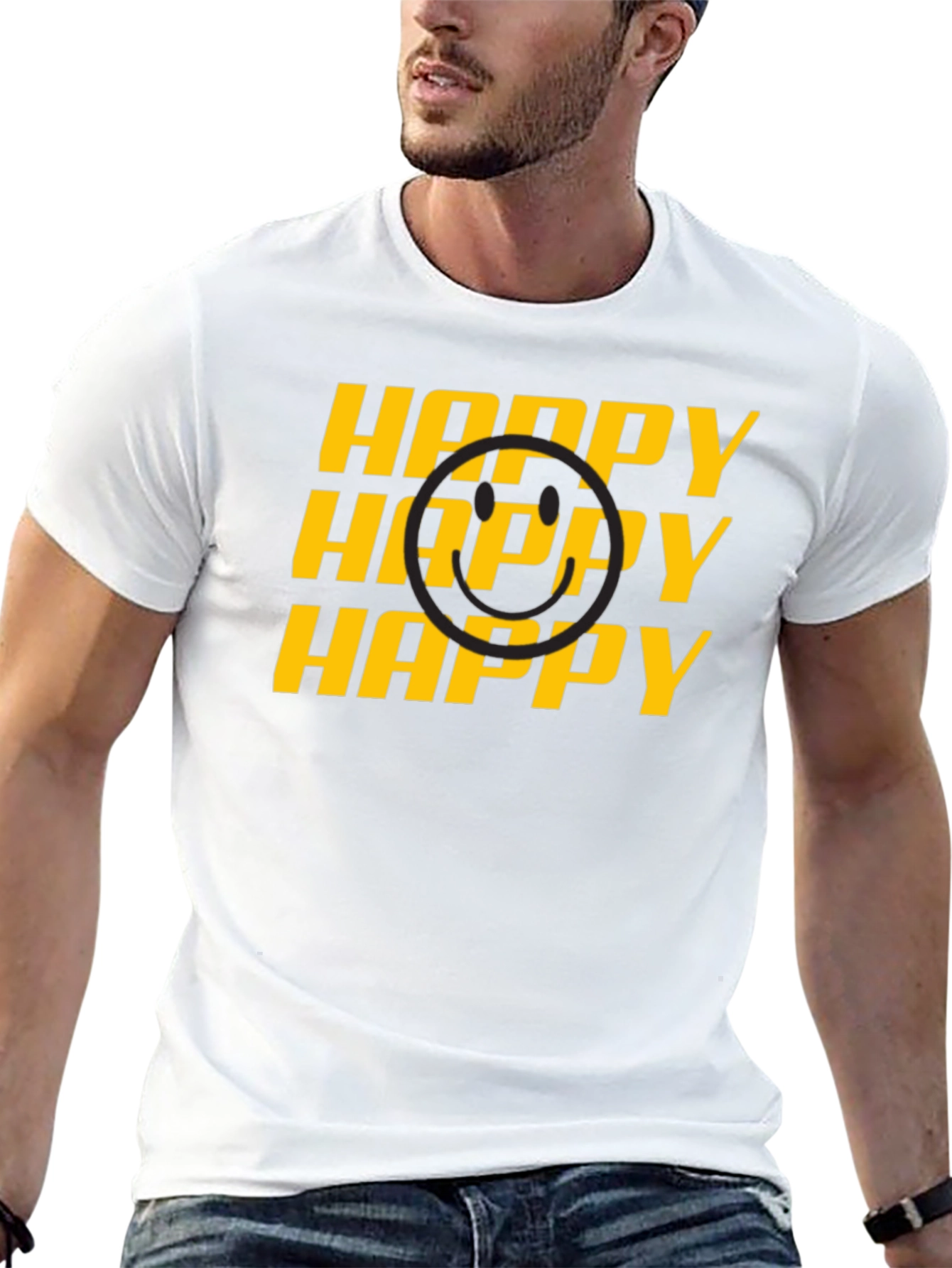 Happy Smiley Face Graphic Tee