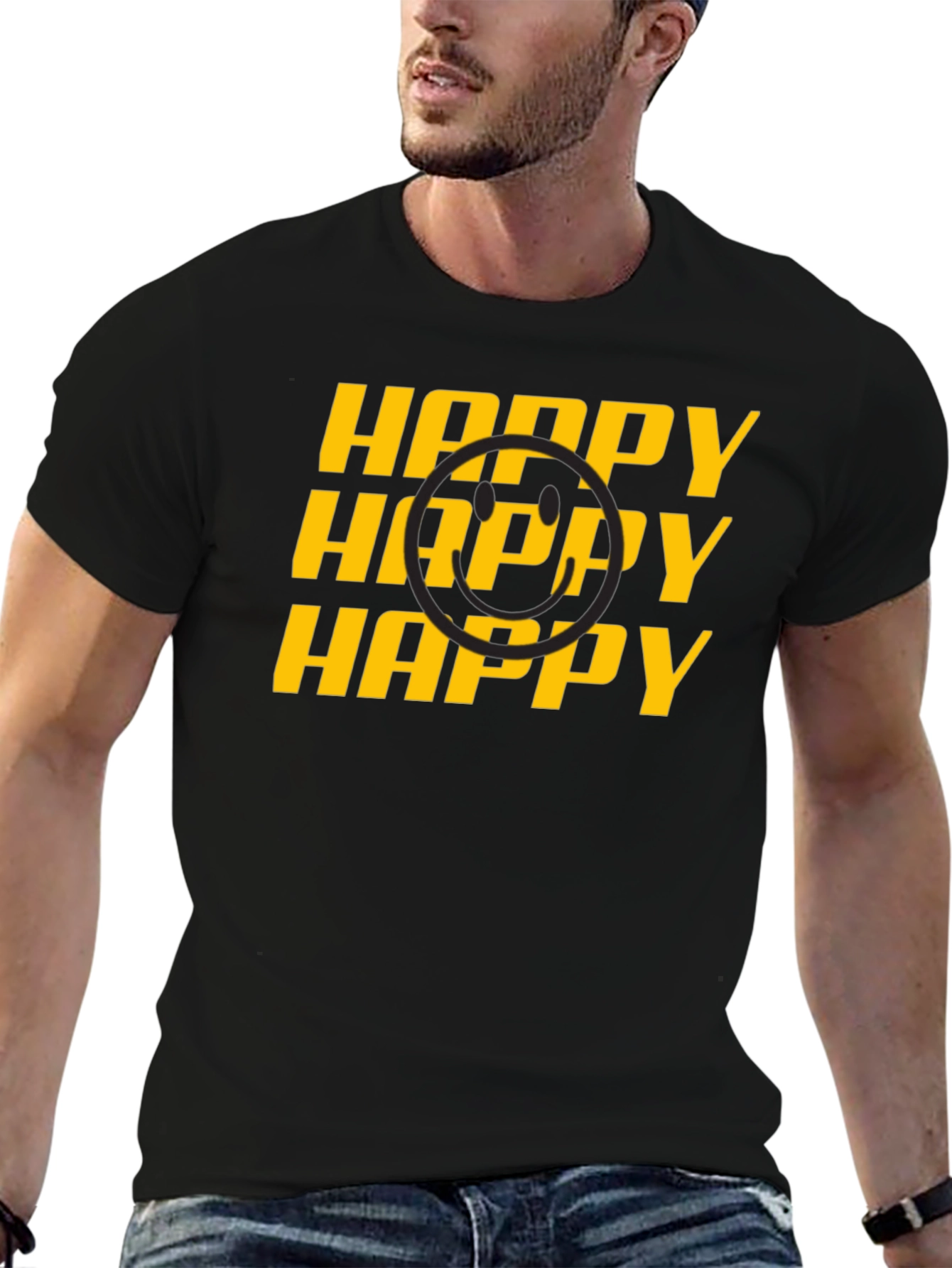 Happy Smiley Face Graphic Tee