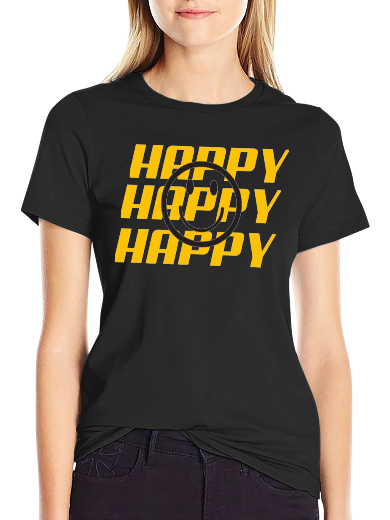 Happy Smiley Face Graphic Tee