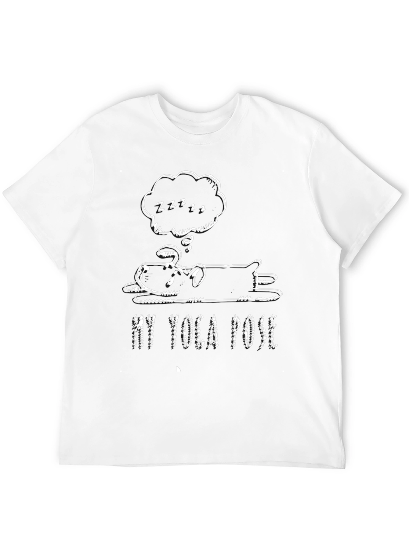 My Yoga Pose Black Graphic T-Shirt
