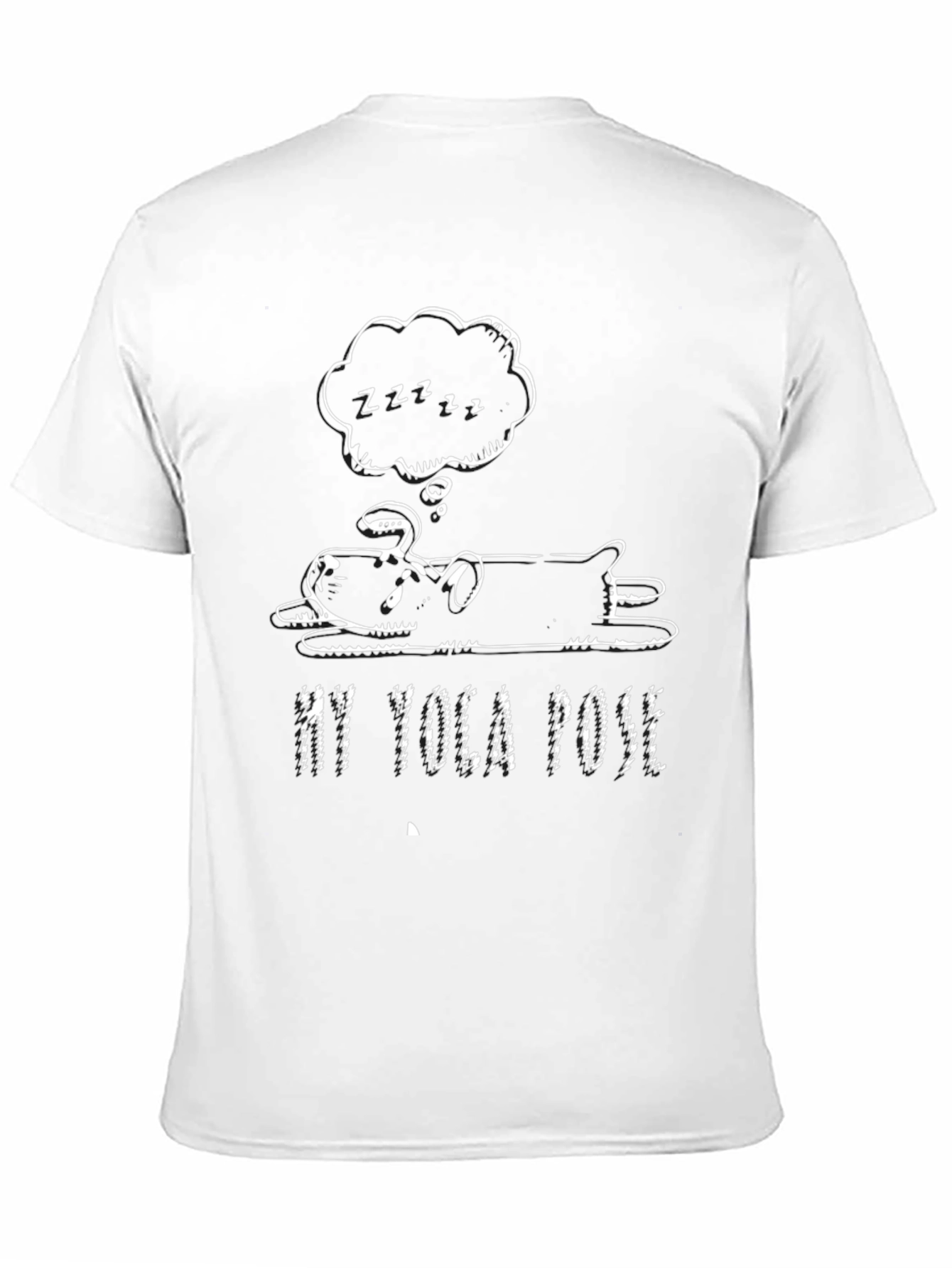 My Yoga Pose Black Graphic T-Shirt