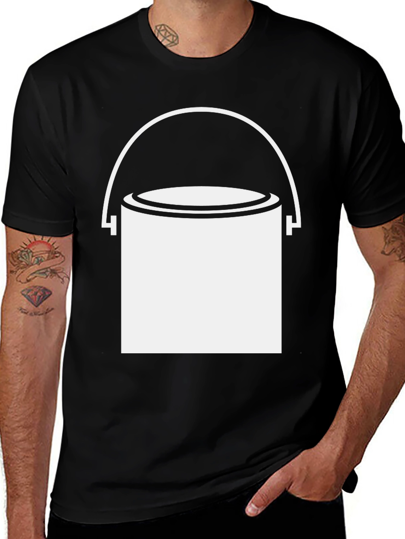 Paint Bucket Graphic Tee - Cool DIY Shirt