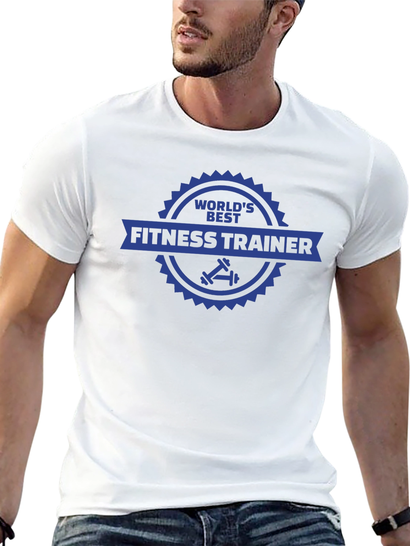 Worlds Best Fitness Trainer Black T-Shirt