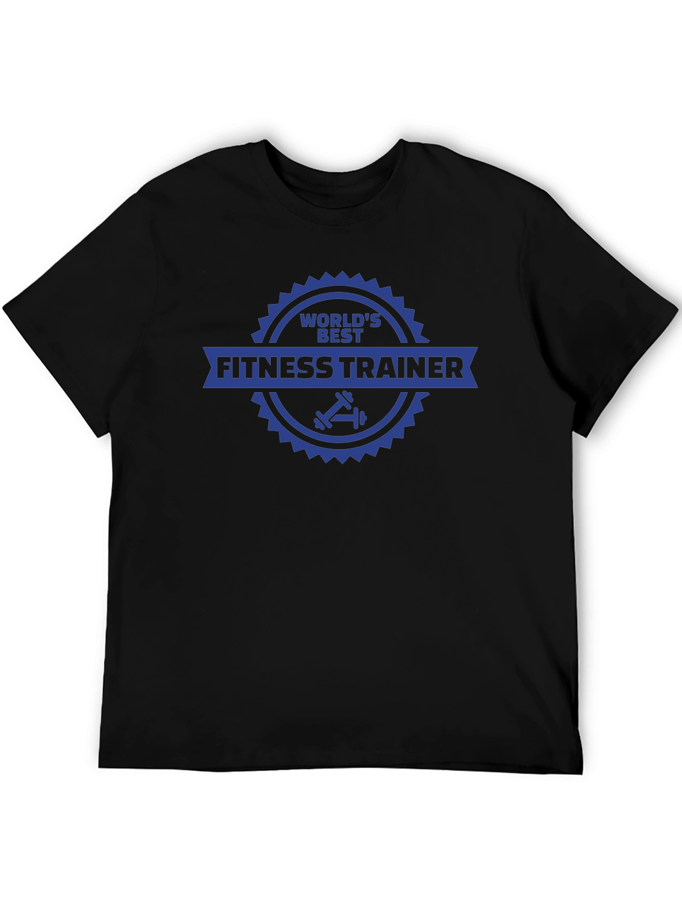 Worlds Best Fitness Trainer Black T-Shirt