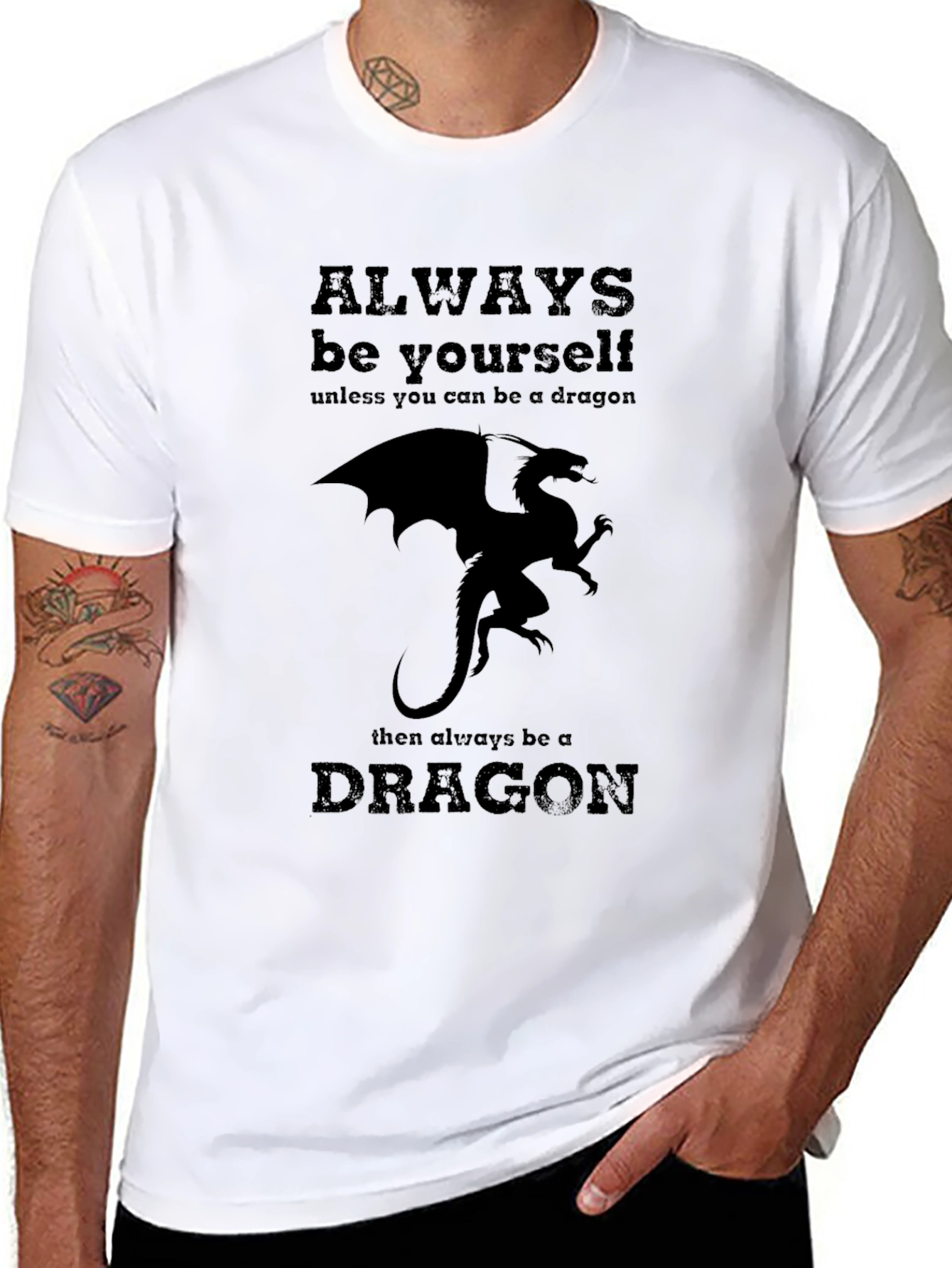 Dragon Graphic T-Shirt - Be Yourself