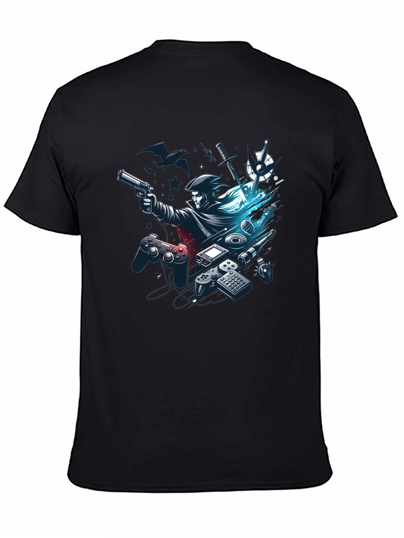 Gaming Pirate Black T-Shirt