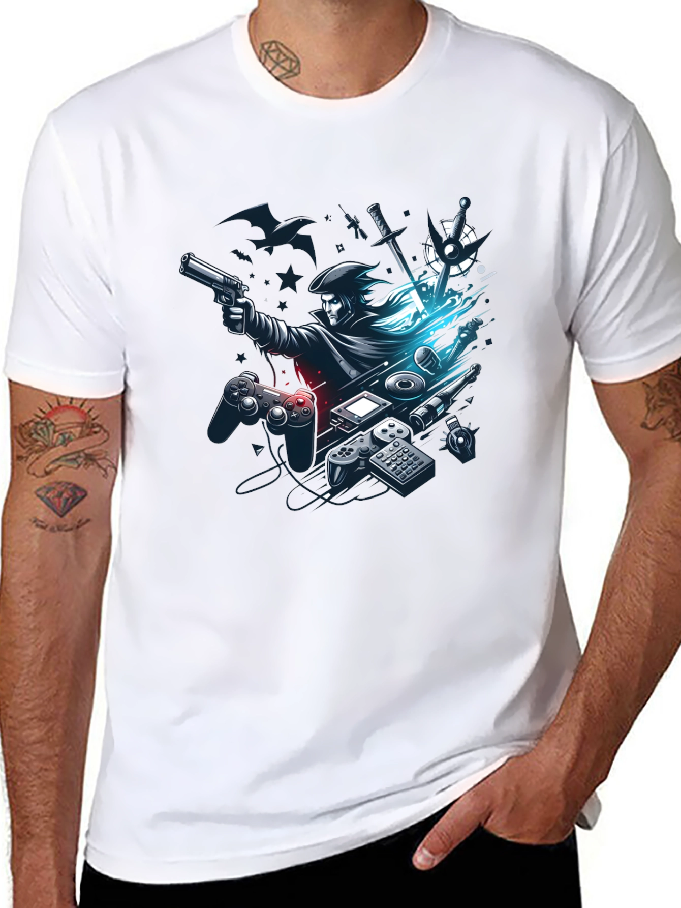 Gaming Pirate Black T-Shirt