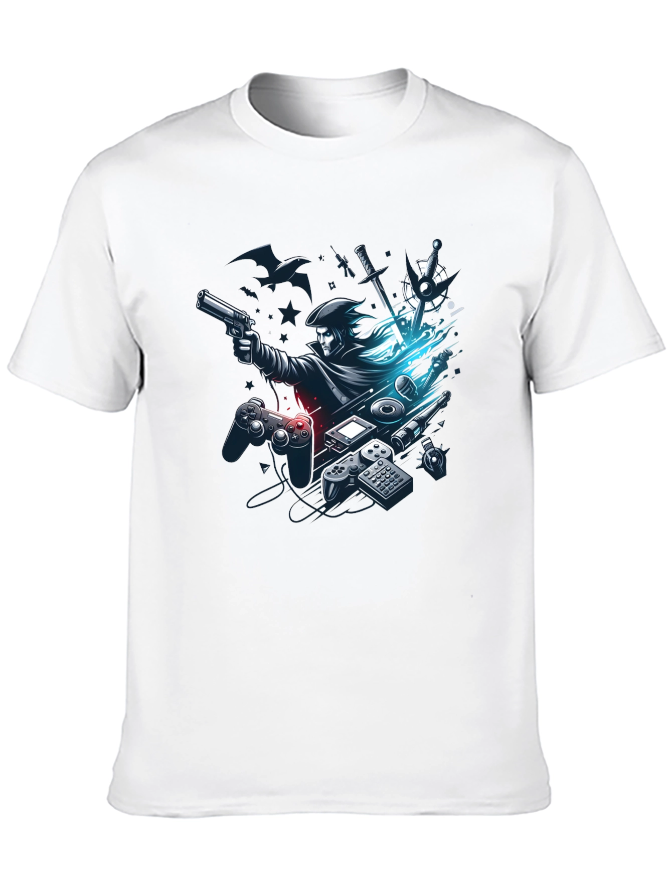 Gaming Pirate Black T-Shirt
