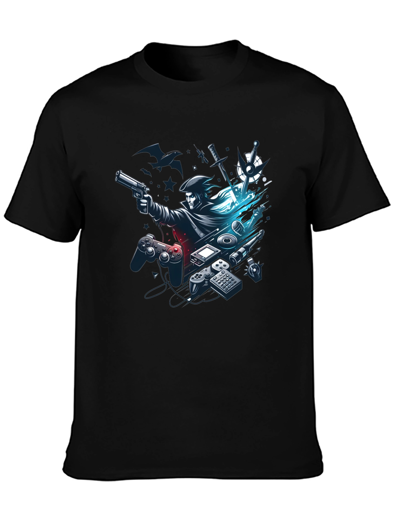 Gaming Pirate Black T-Shirt