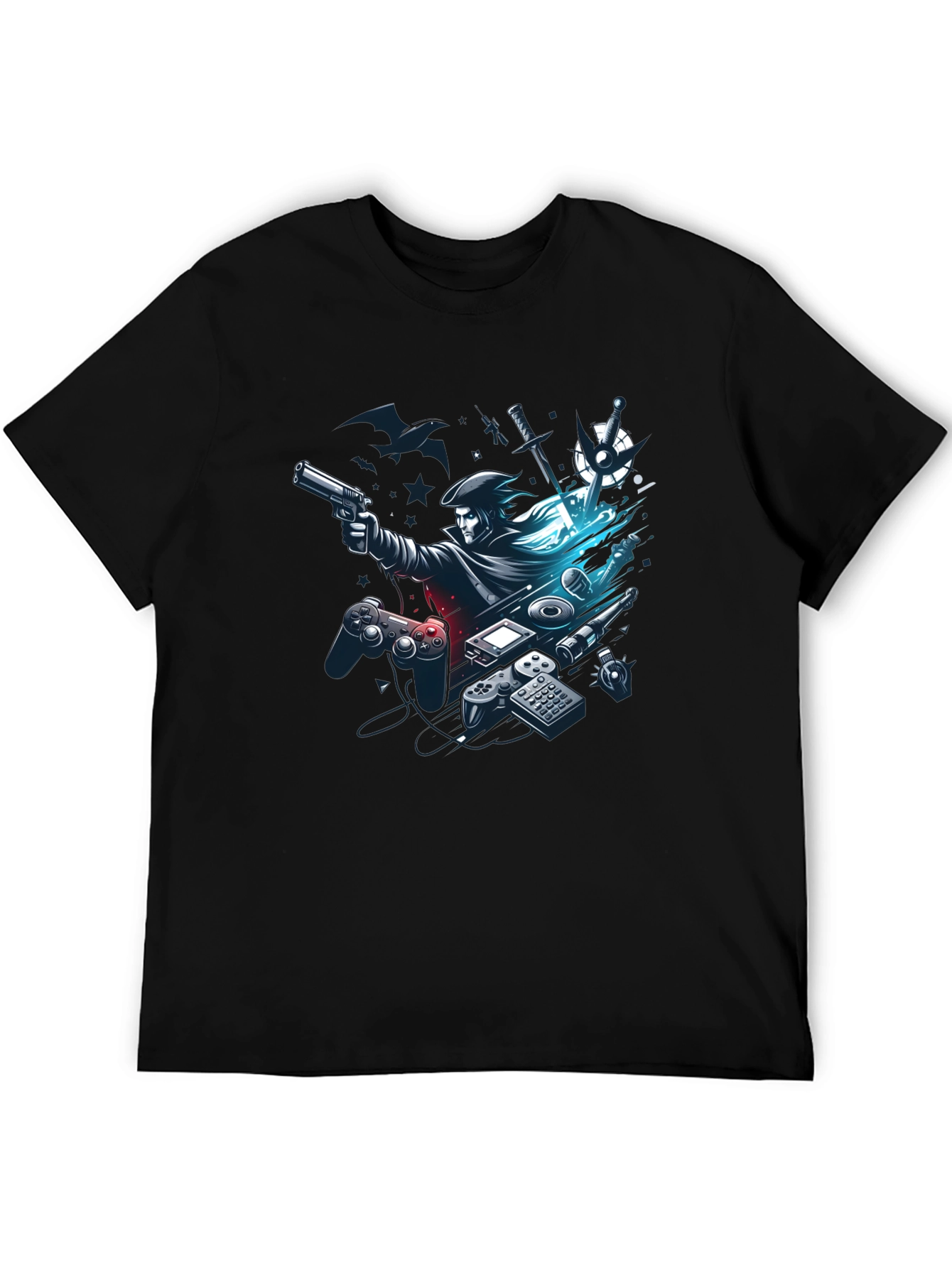 Gaming Pirate Black T-Shirt