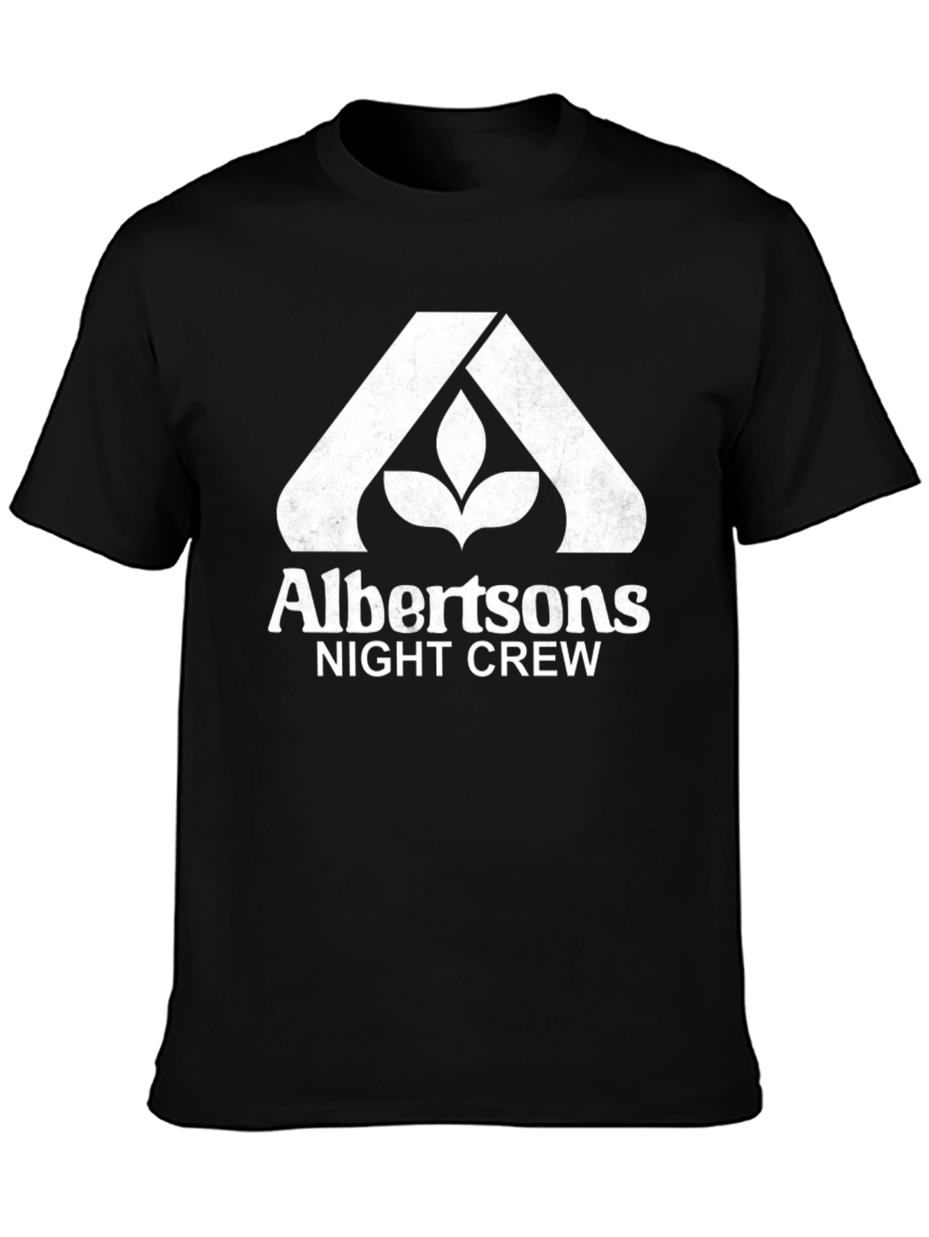 Albertsons Night Crew Black T-Shirt