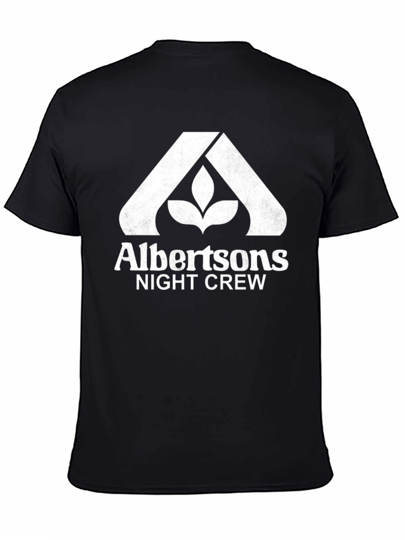 Albertsons Night Crew Black T-Shirt