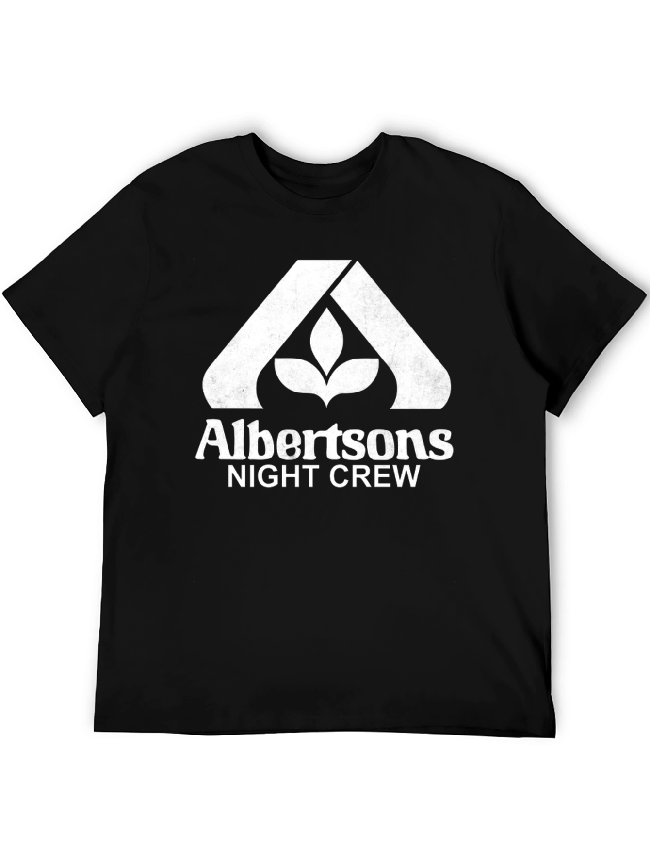 Albertsons Night Crew Black T-Shirt