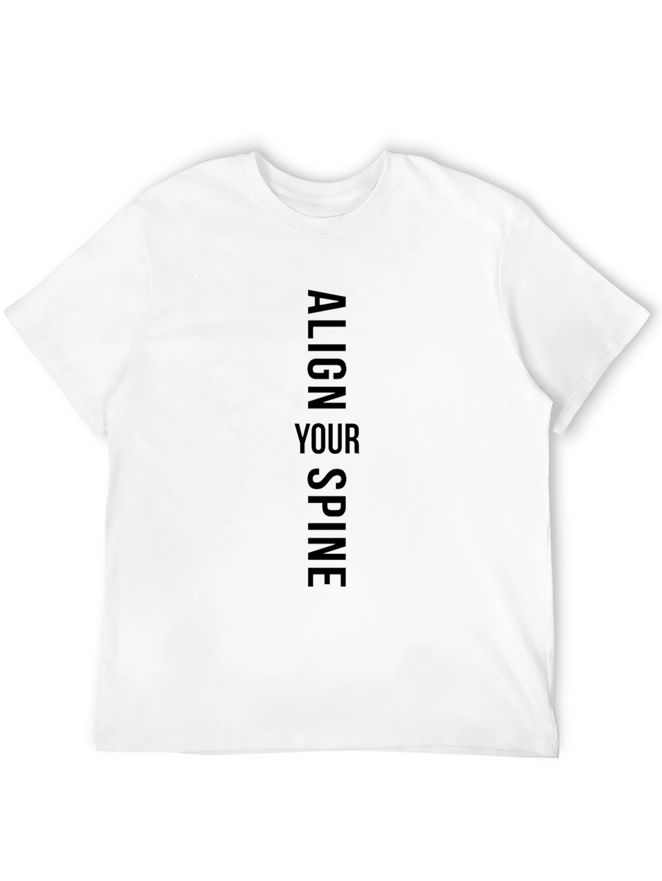 Align Your Spine Black T-Shirt