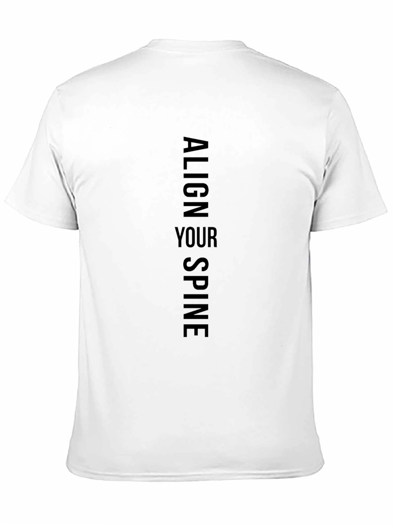 Align Your Spine Black T-Shirt