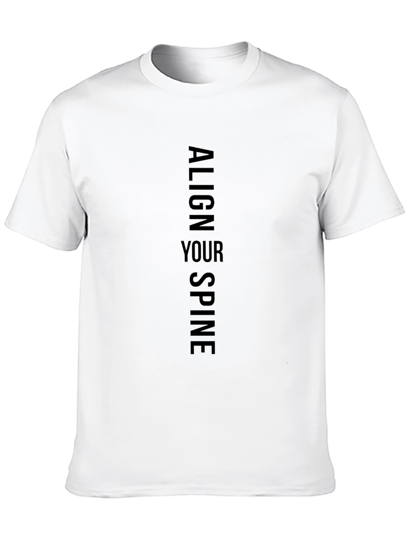 Align Your Spine Black T-Shirt