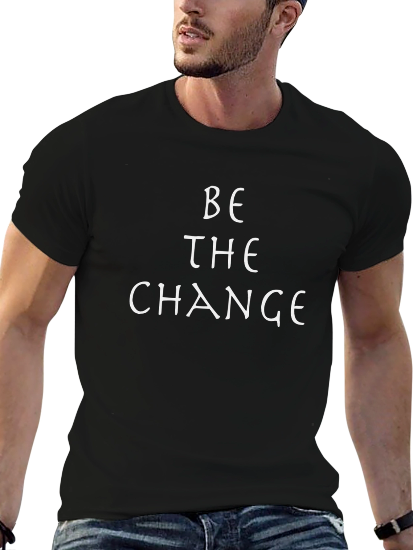 Be the Change Graphic T-Shirt - Inspirational Tee