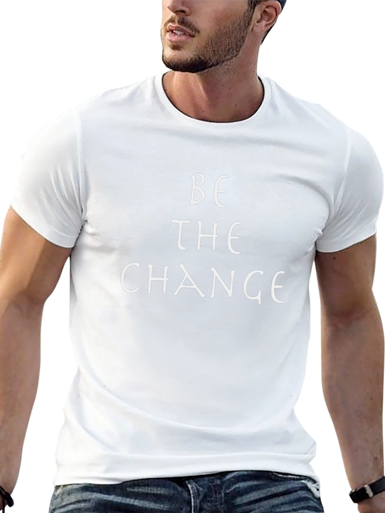 Be the Change Graphic T-Shirt - Inspirational Tee
