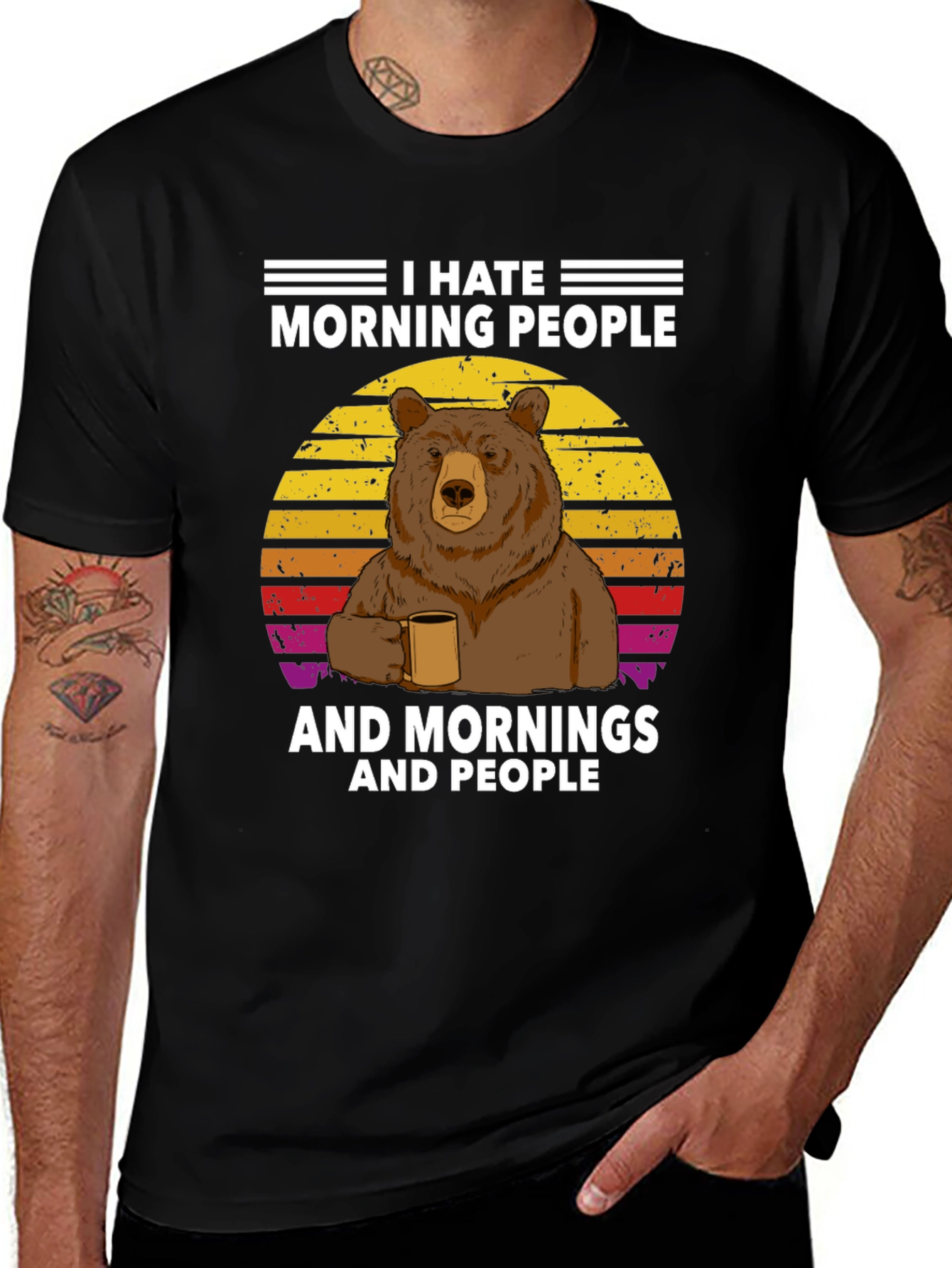 I Hate Morning People Graphic Tee