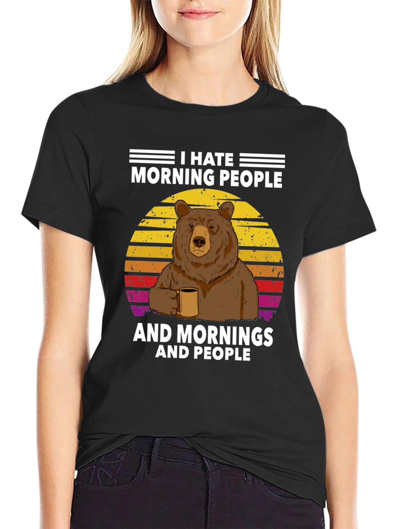 I Hate Morning People Graphic Tee