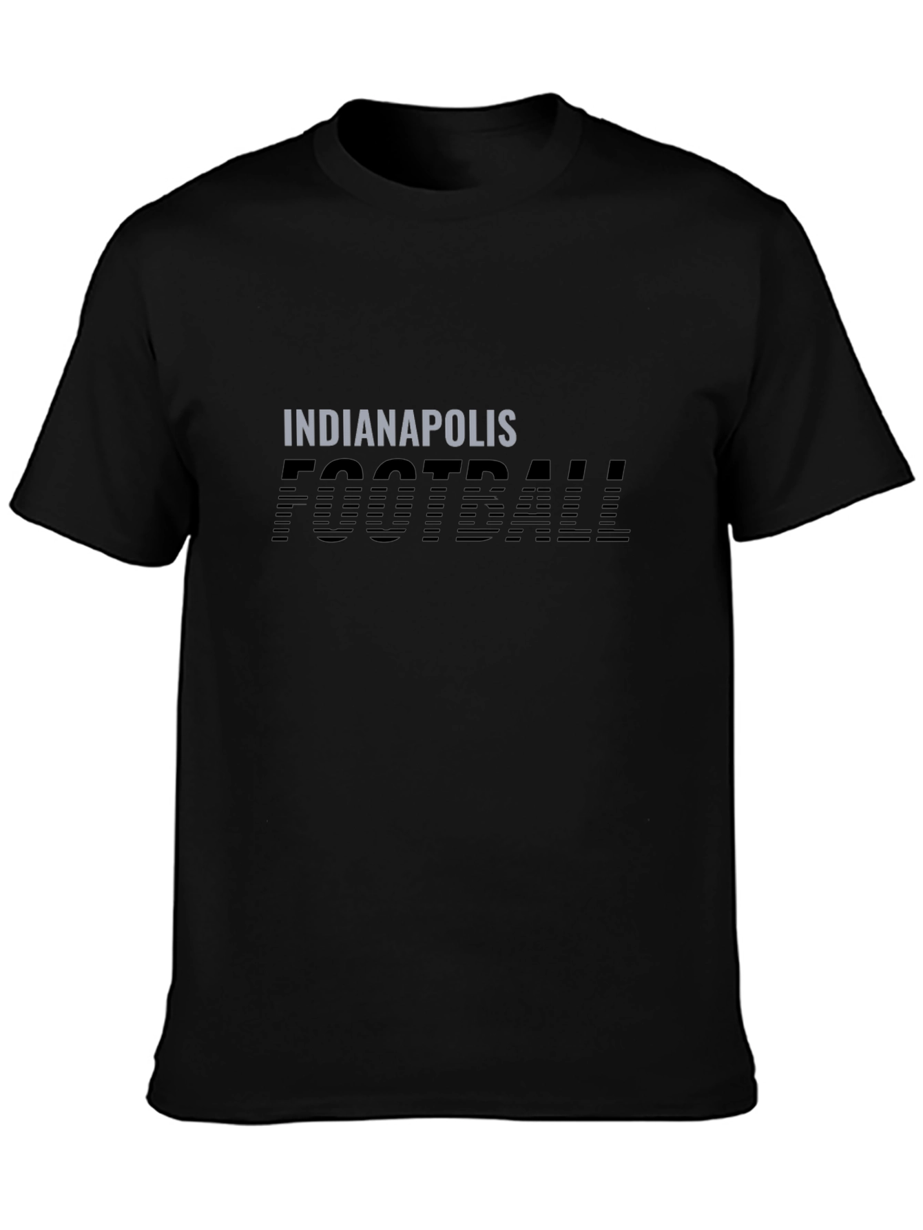 Indianapolis Football Black Graphic T-Shirt