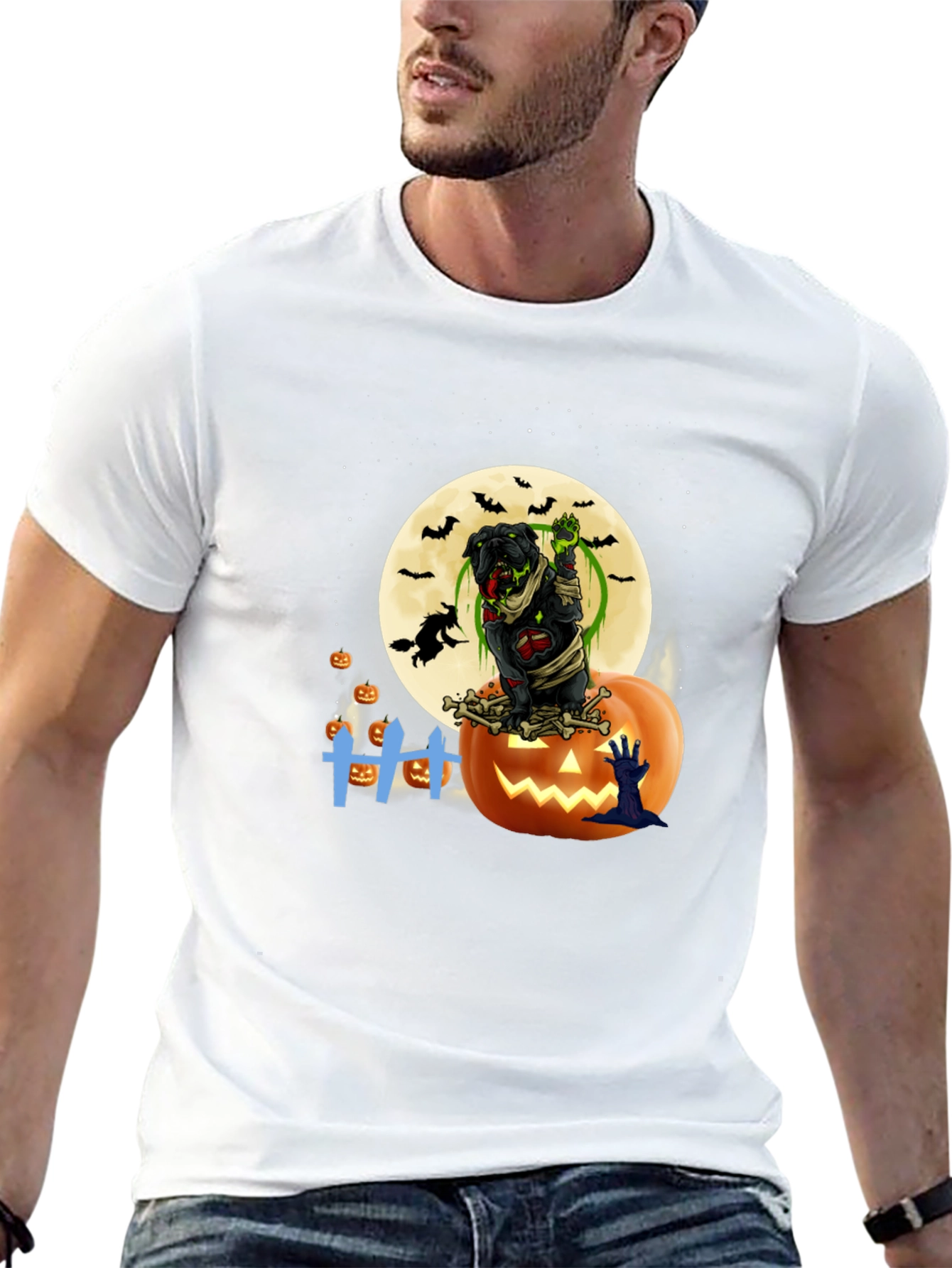 Halloween Zombie Dog T-Shirt