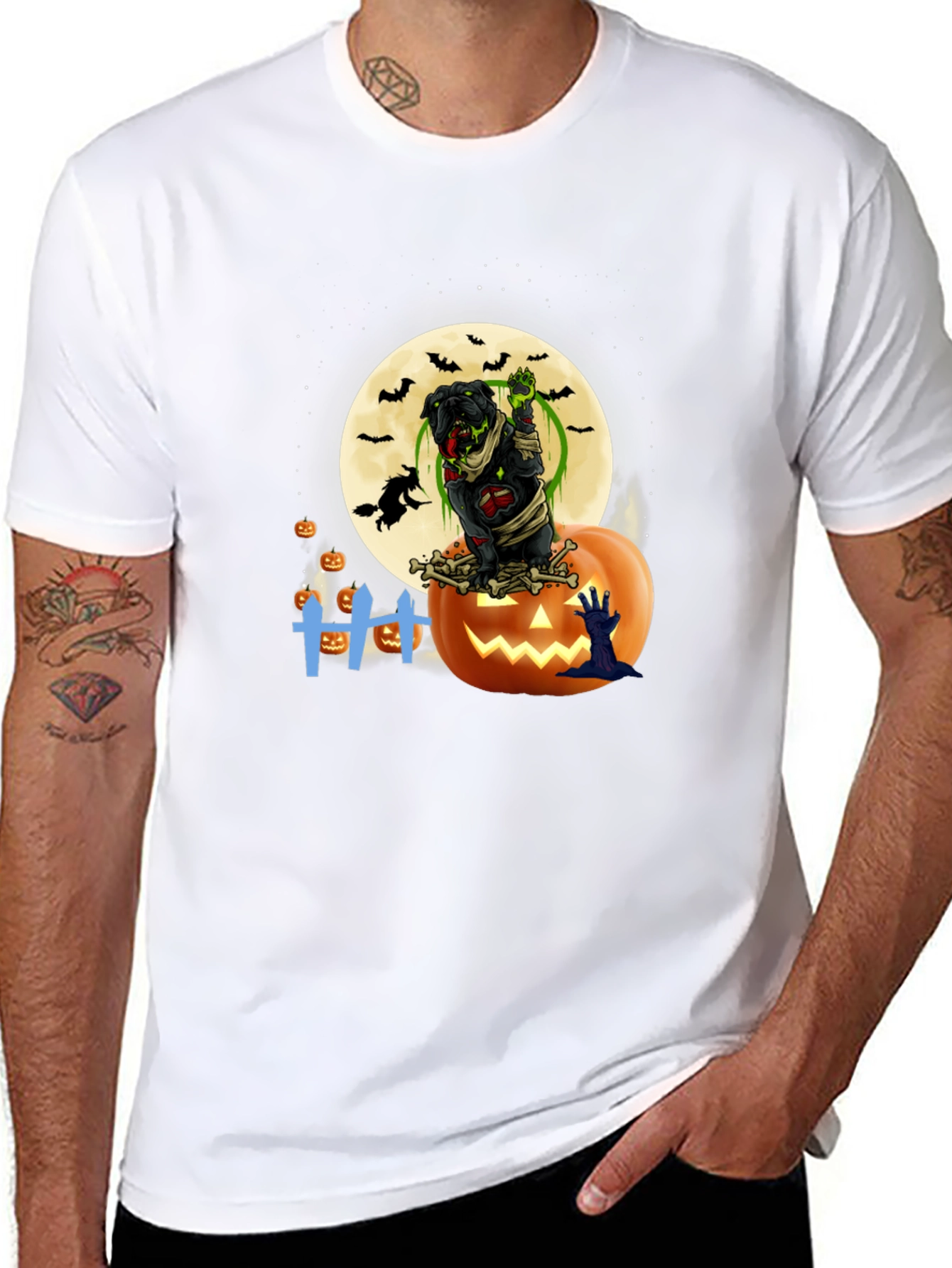 Halloween Zombie Dog T-Shirt