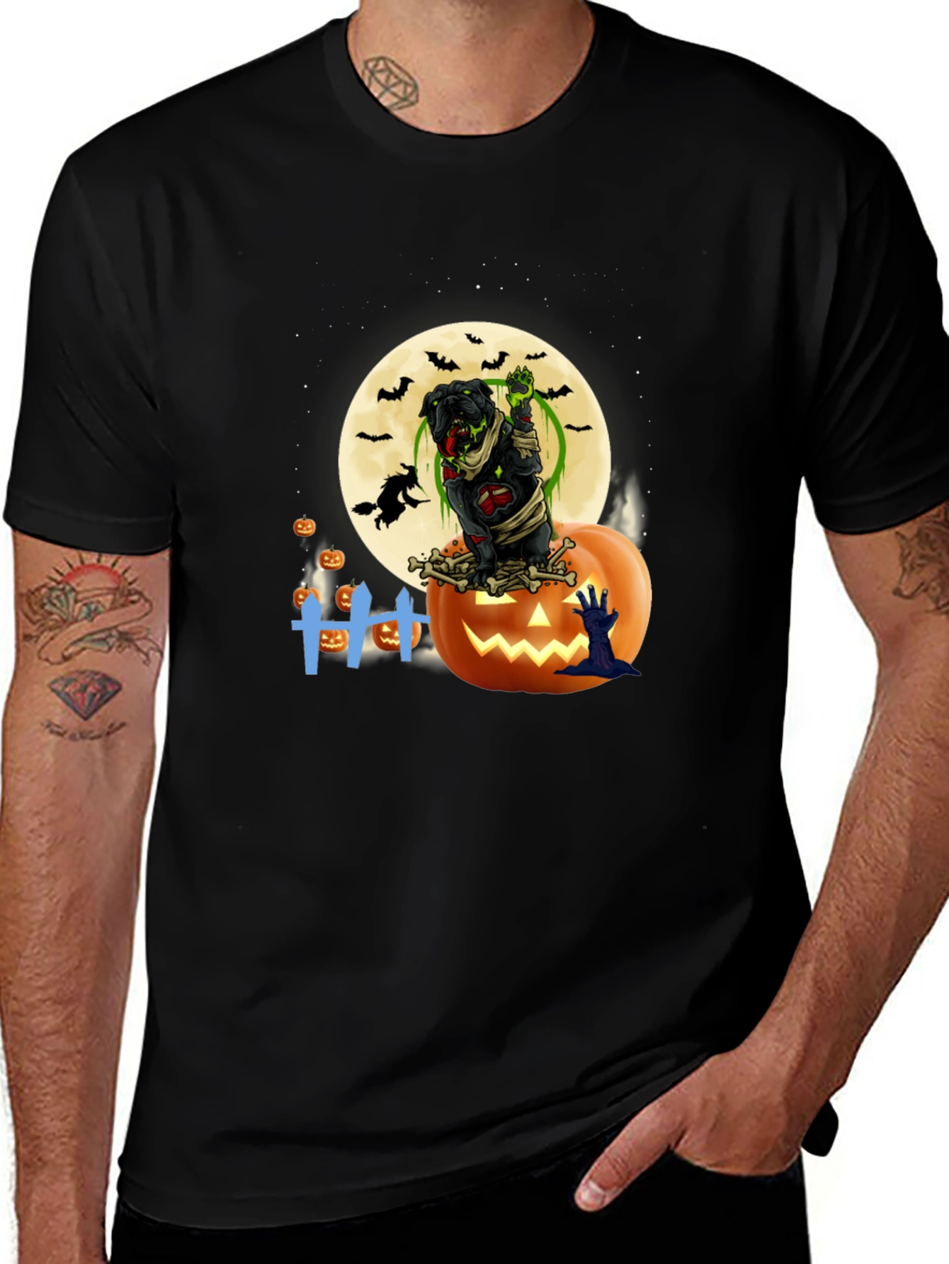 Halloween Zombie Dog T-Shirt