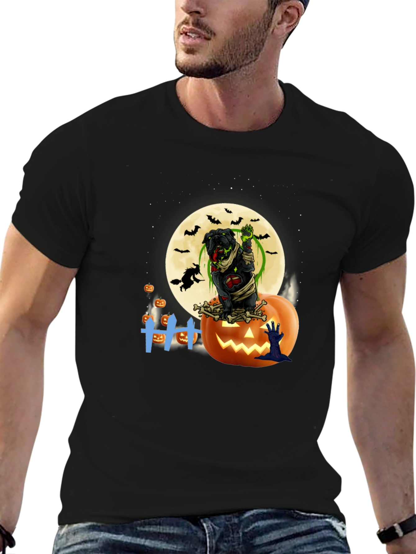 Halloween Zombie Dog T-Shirt