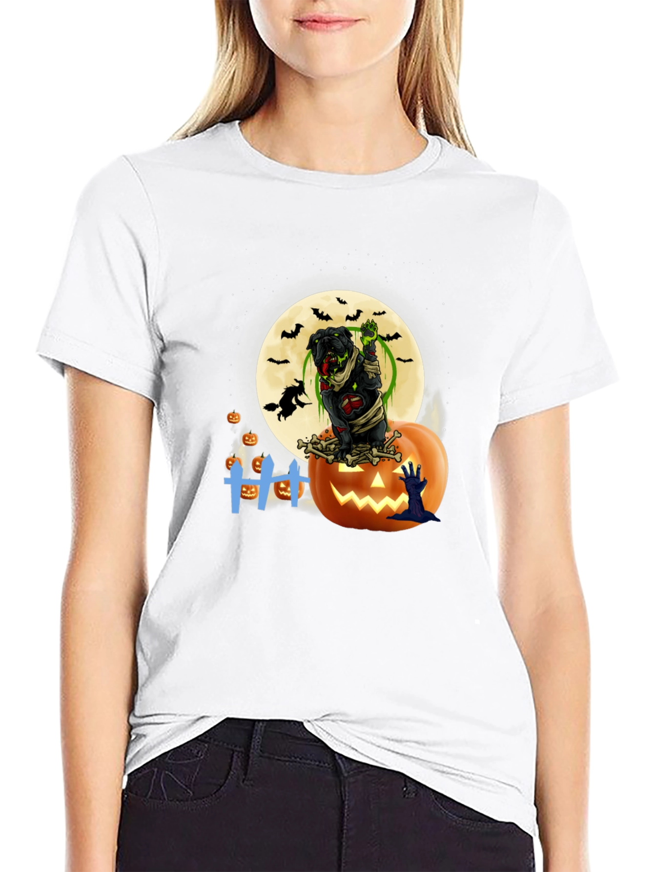Halloween Zombie Dog T-Shirt