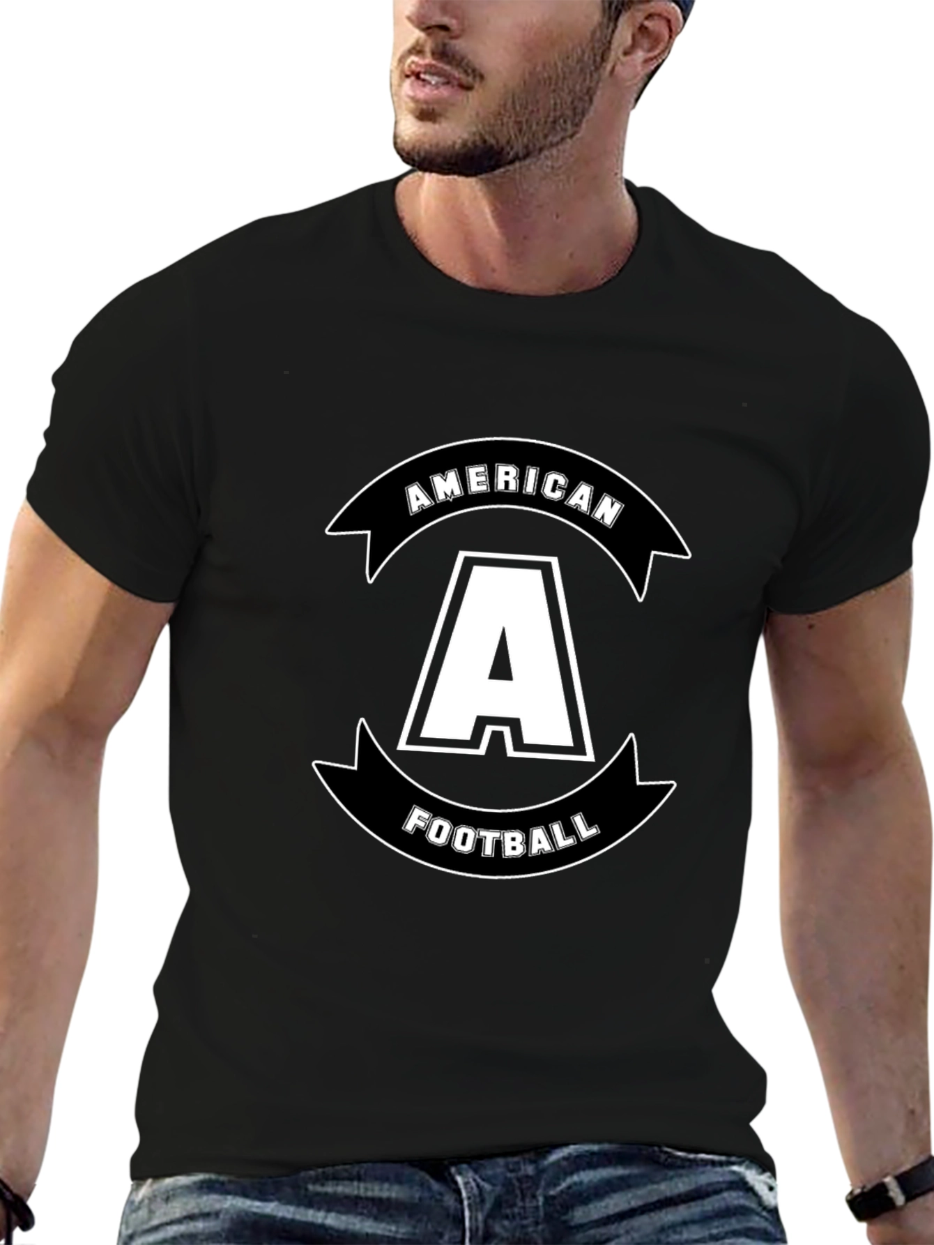 American Football A Black T-Shirt