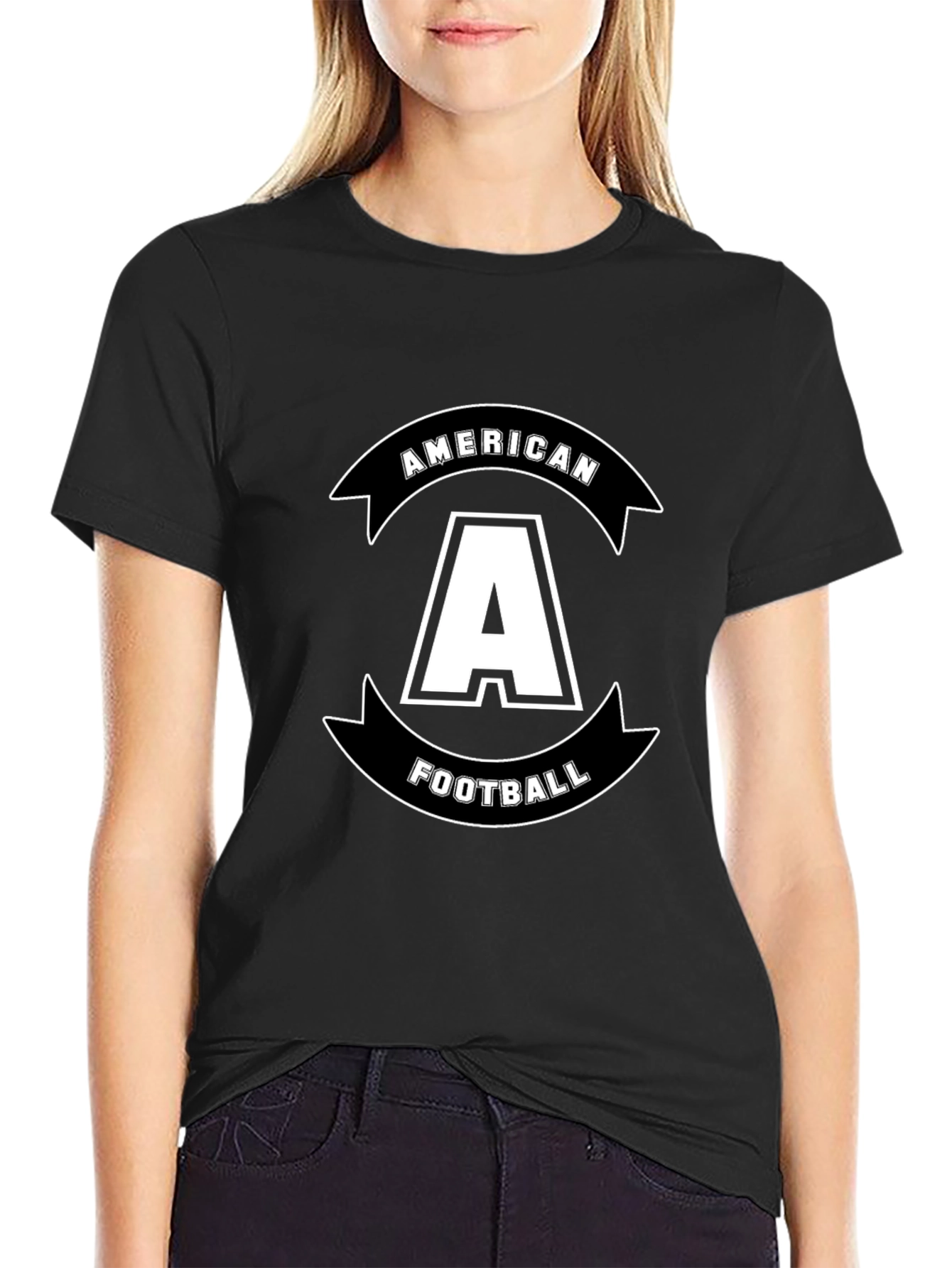 American Football A Black T-Shirt