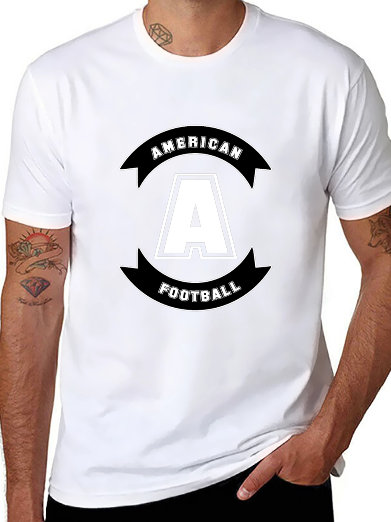 American Football A Black T-Shirt